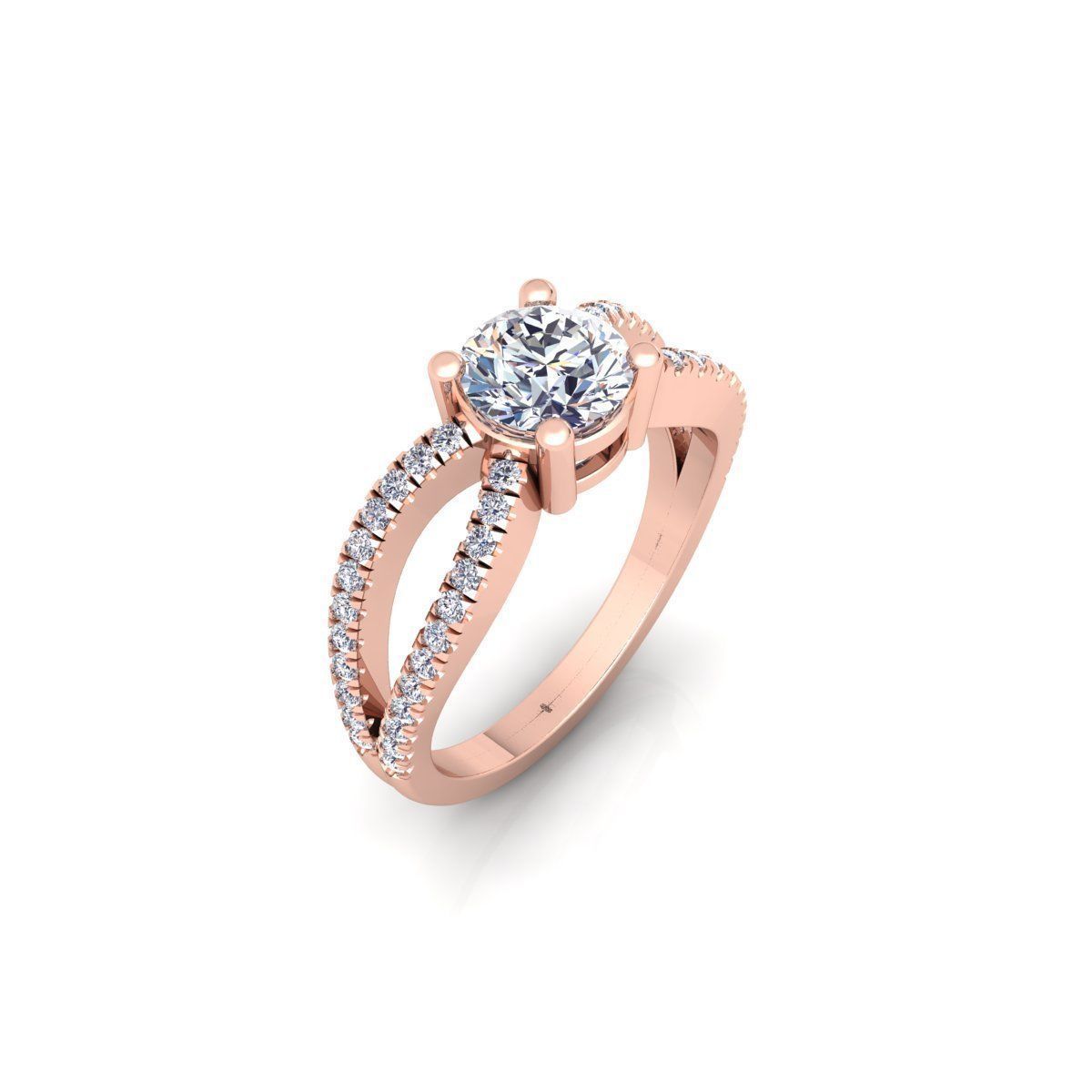 Round Split Shank 3d Model and Render 3D print model_4