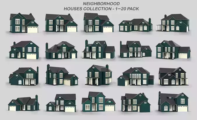 British House Design Collection 1-20 Pack T3