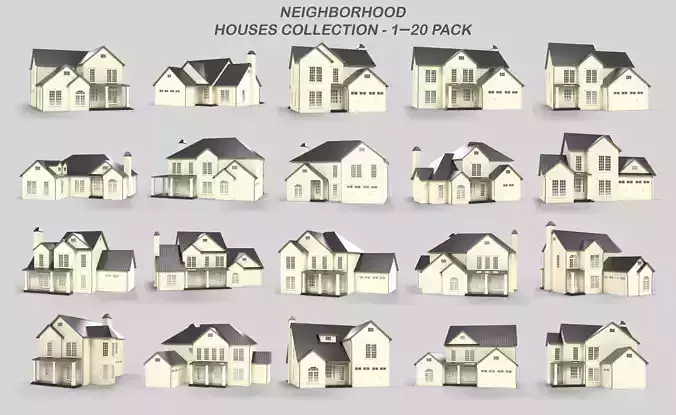 Cottage House Design Collection 1-20 Pack T5