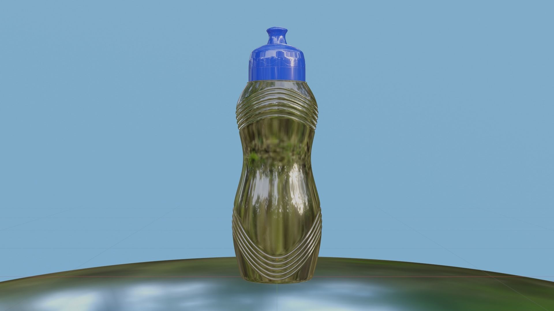 Photorealistic Squeeze Water Bottle - 3D Model Asset 3D model_14