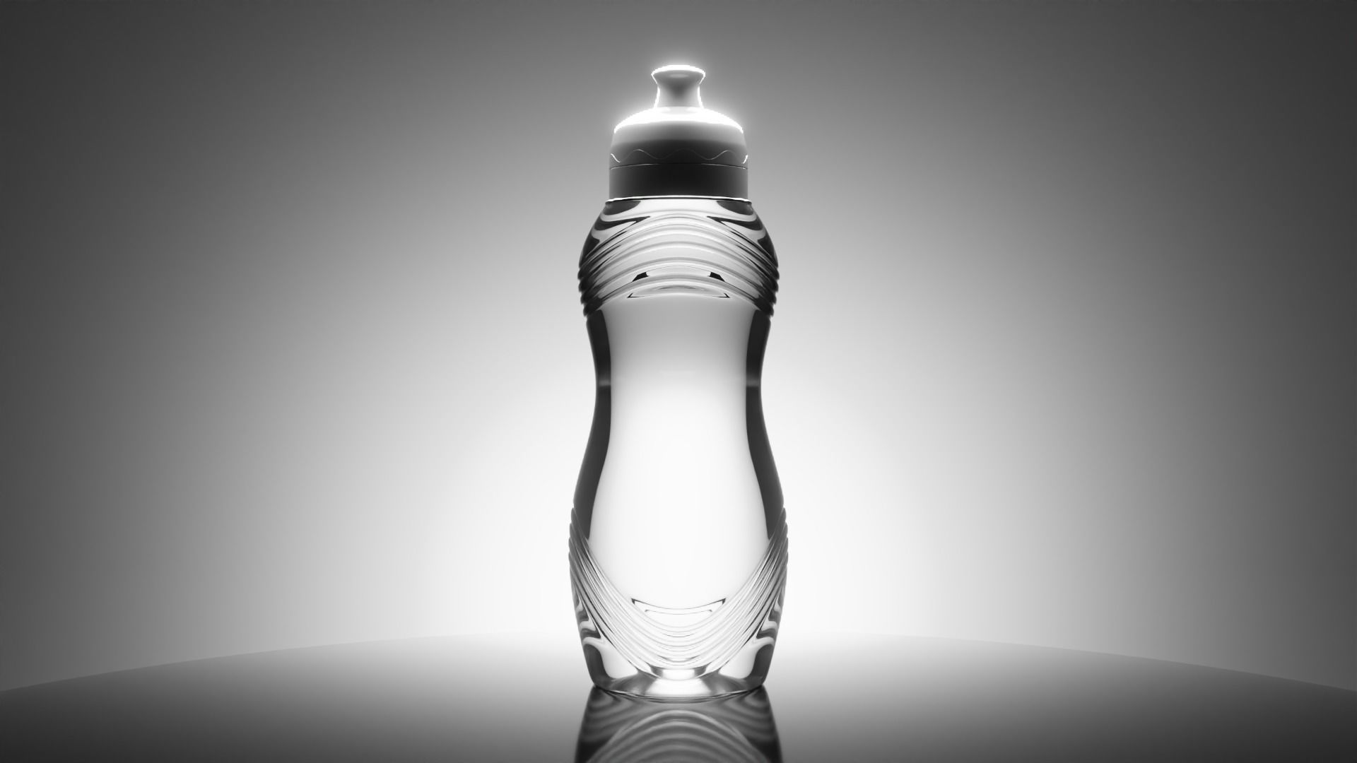 Photorealistic Squeeze Water Bottle - 3D Model Asset 3D model_4