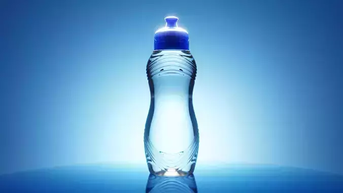 Photorealistic Squeeze Water Bottle - 3D Model Asset