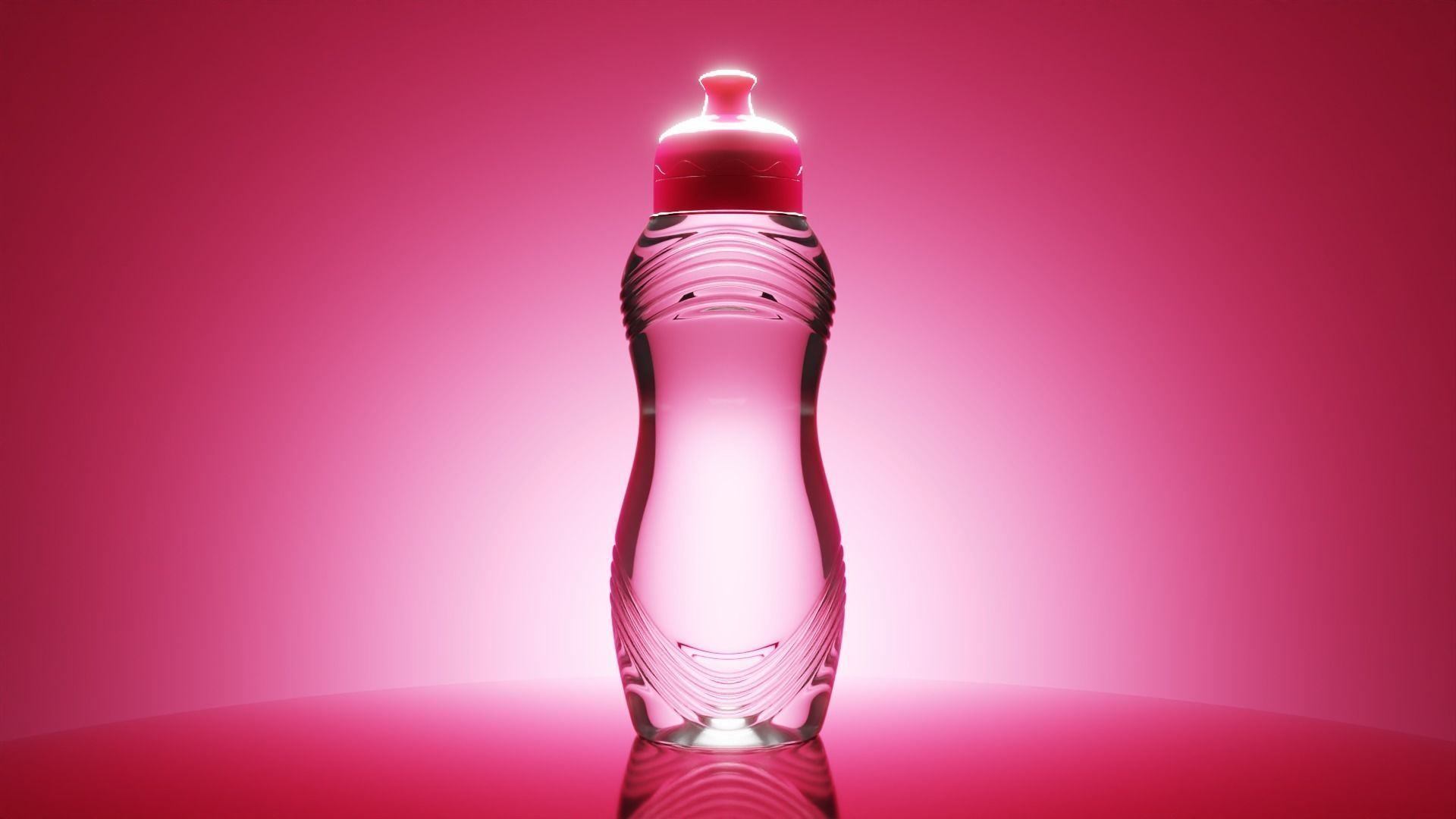 Photorealistic Squeeze Water Bottle - 3D Model Asset 3D model_2