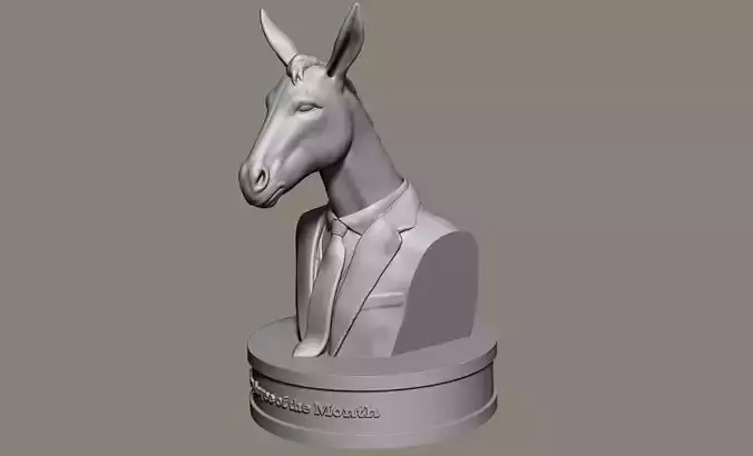 Employee of the Month DONKEY HEAD 3D print model