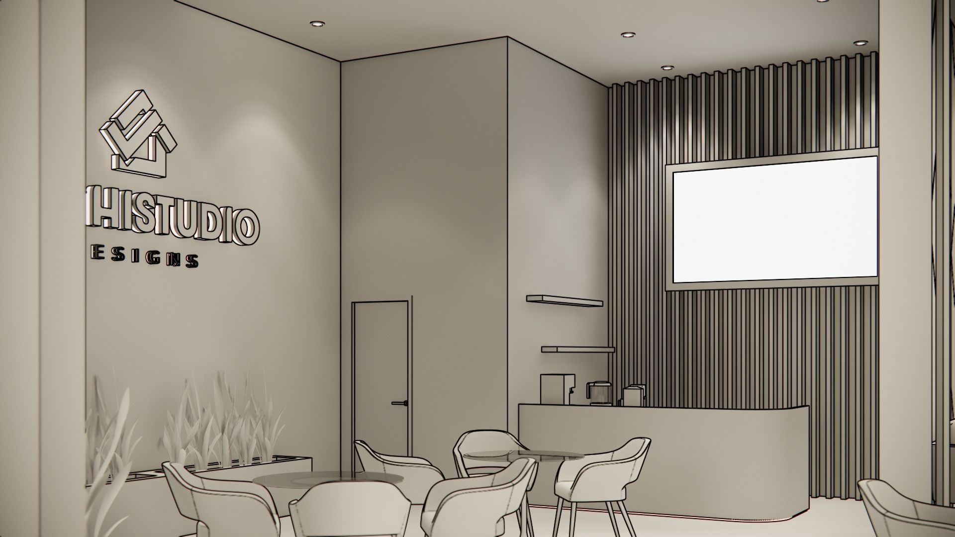 Exhibition booth design 3D model 14m x 11m  3D model_13