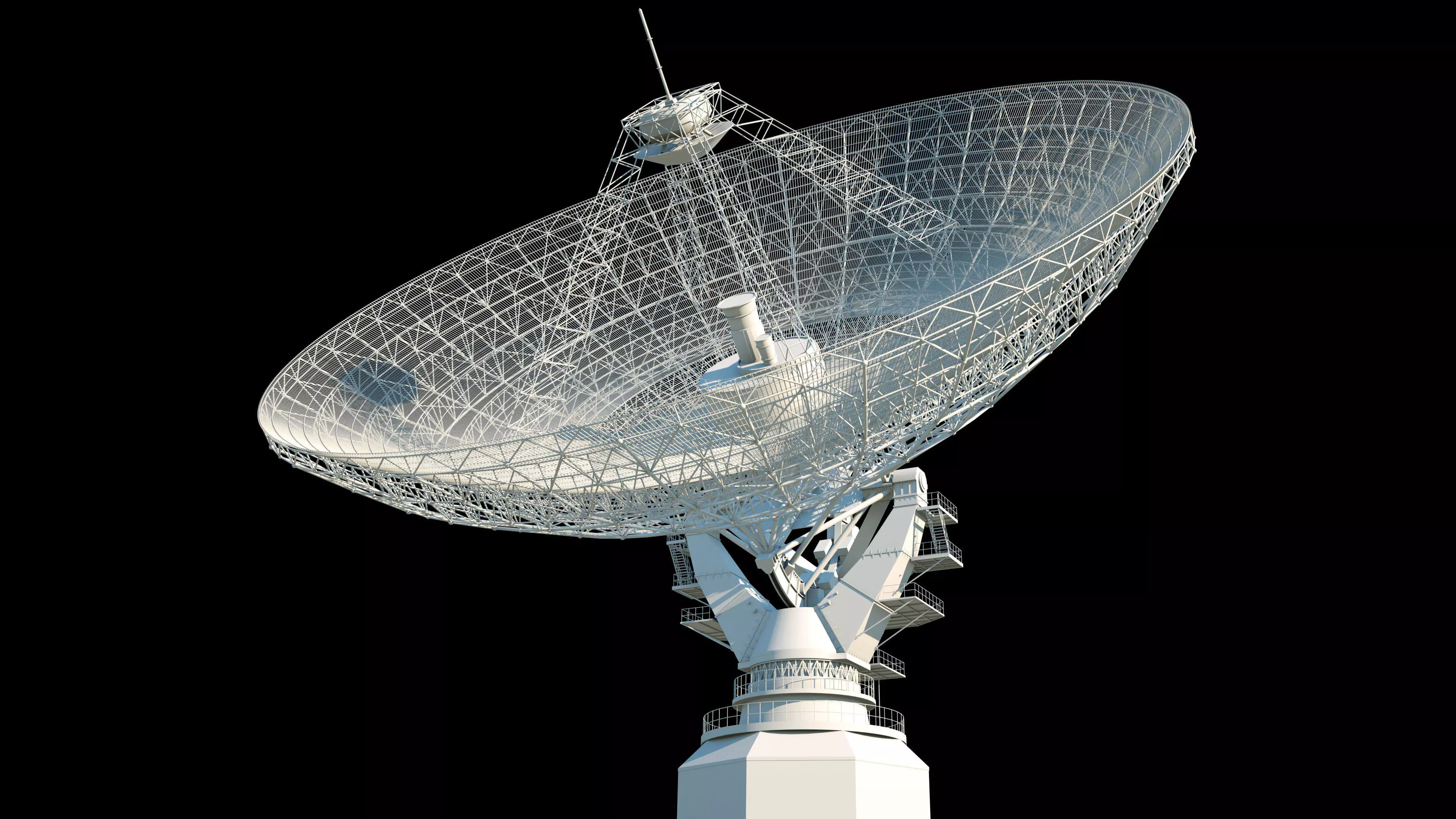 Large radio telescope 3D model_0
