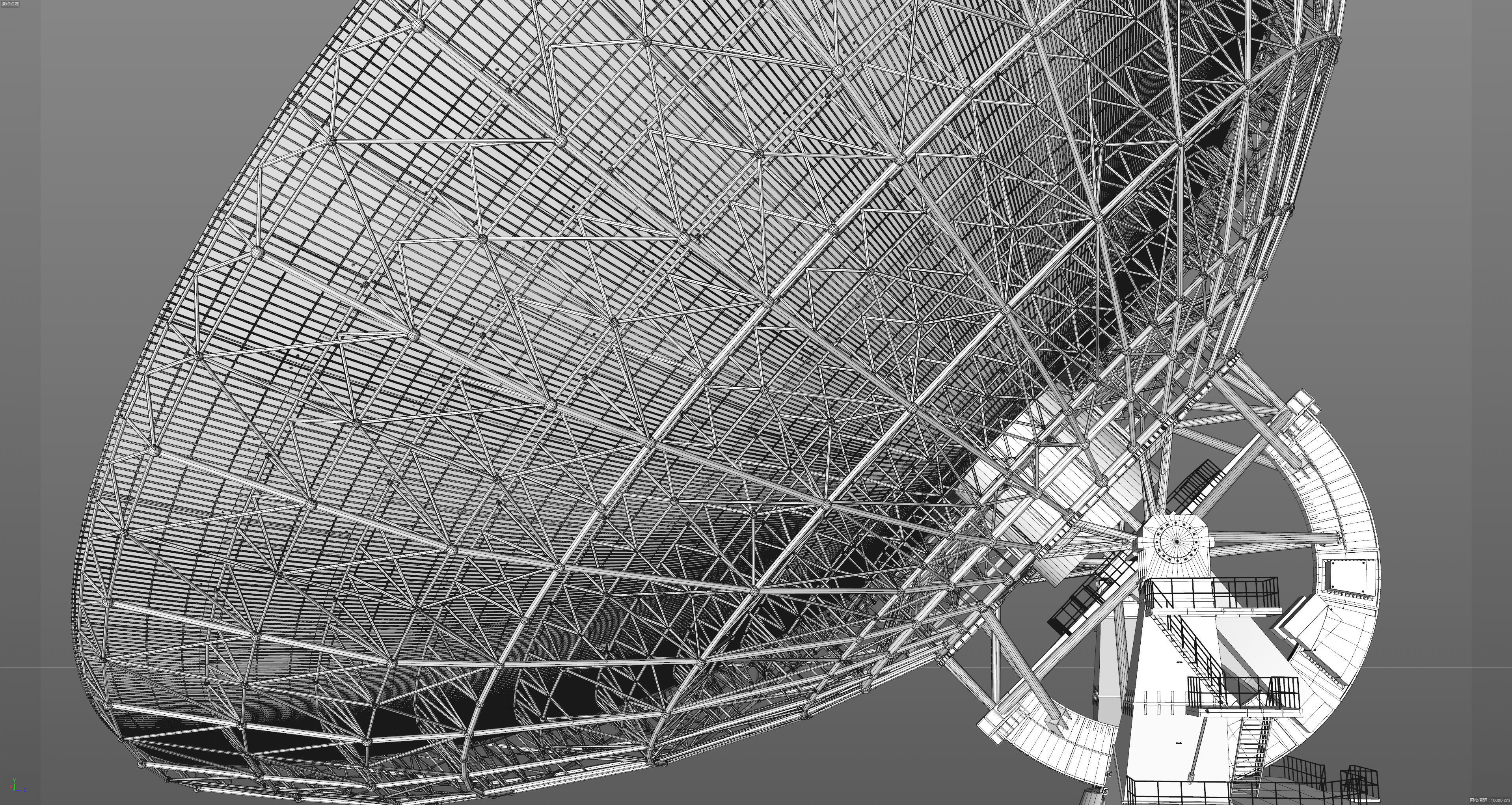 Large radio telescope 3D model_29
