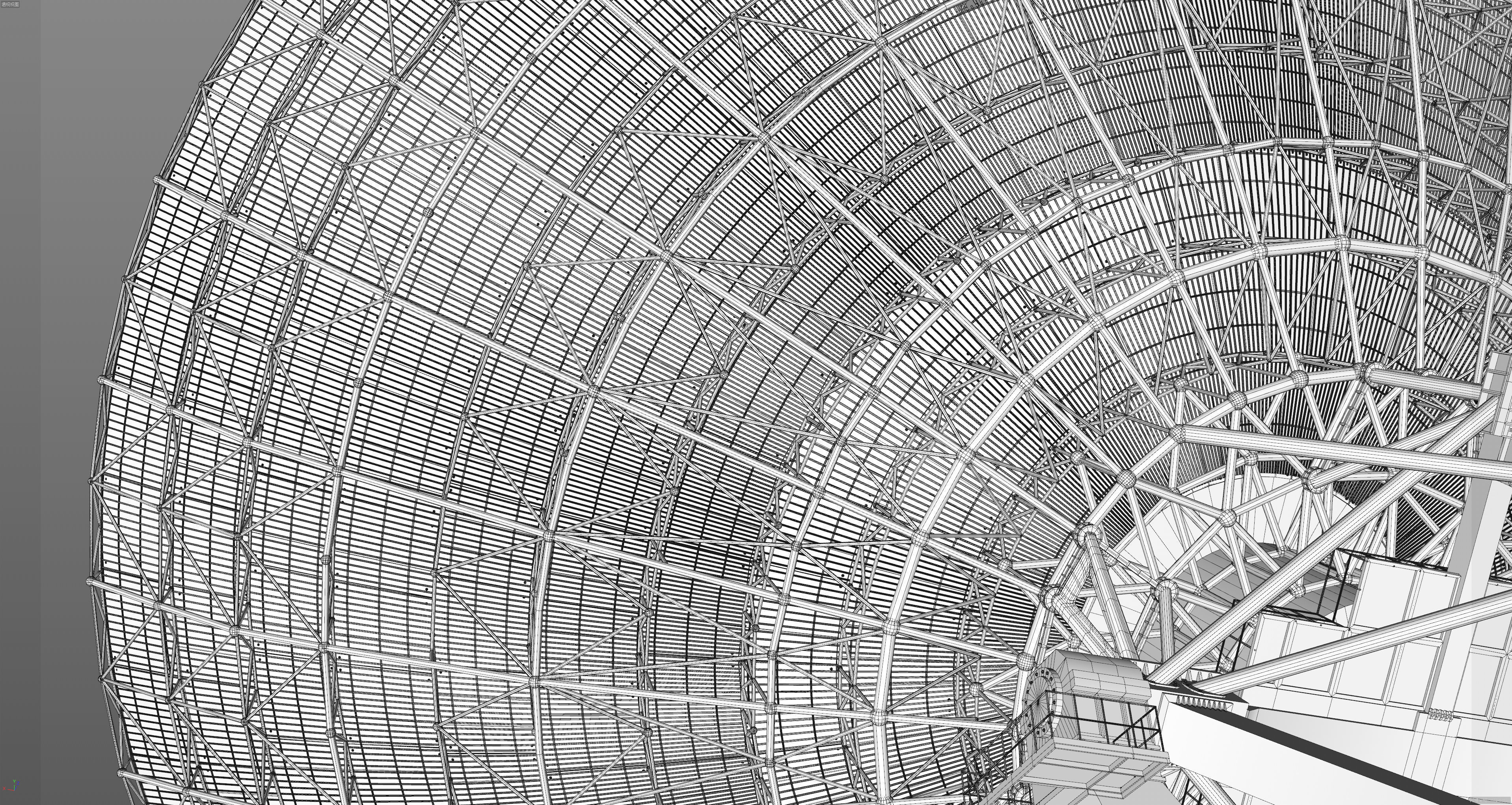 Large radio telescope 3D model_31
