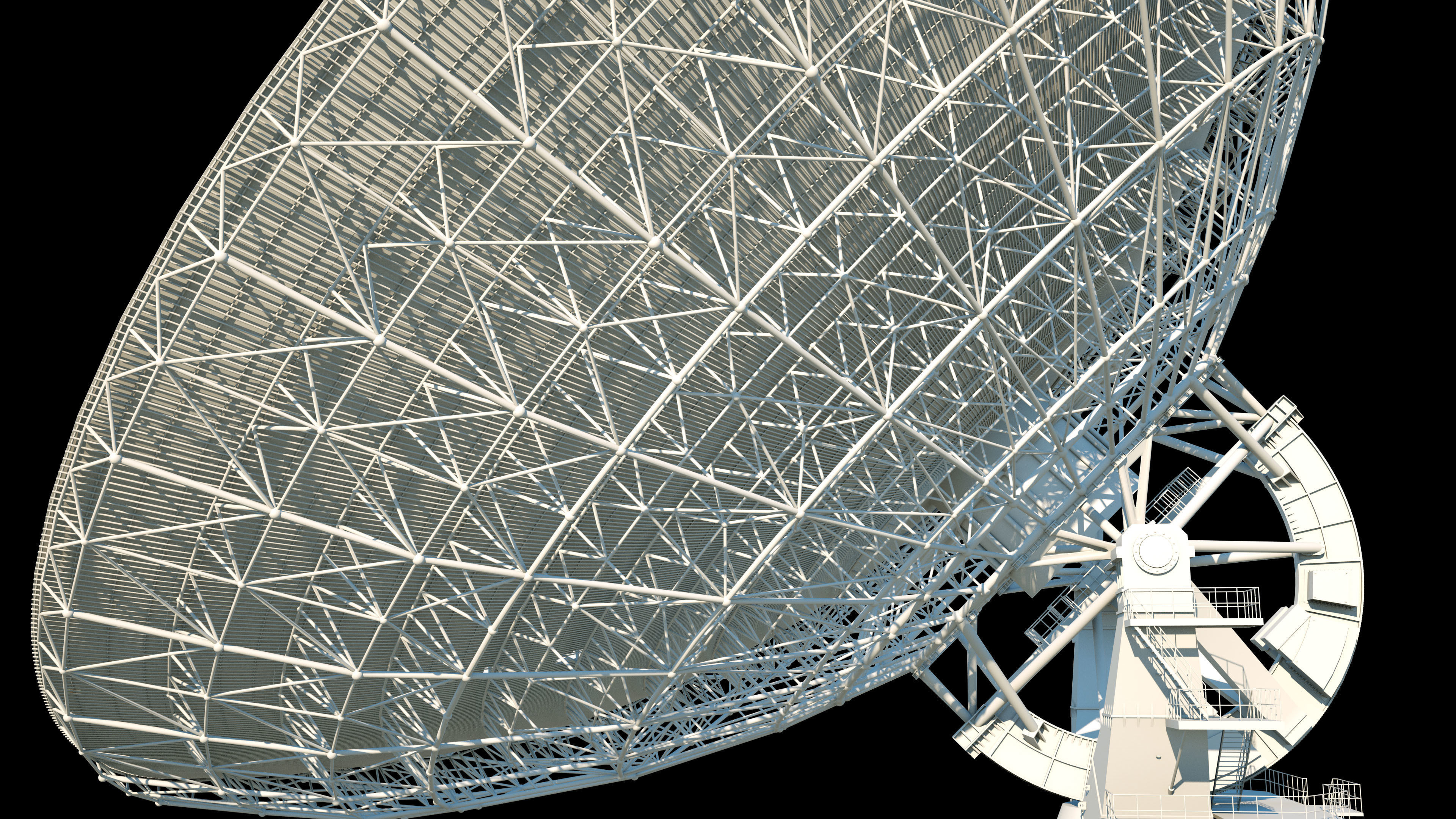 Large radio telescope 3D model_10
