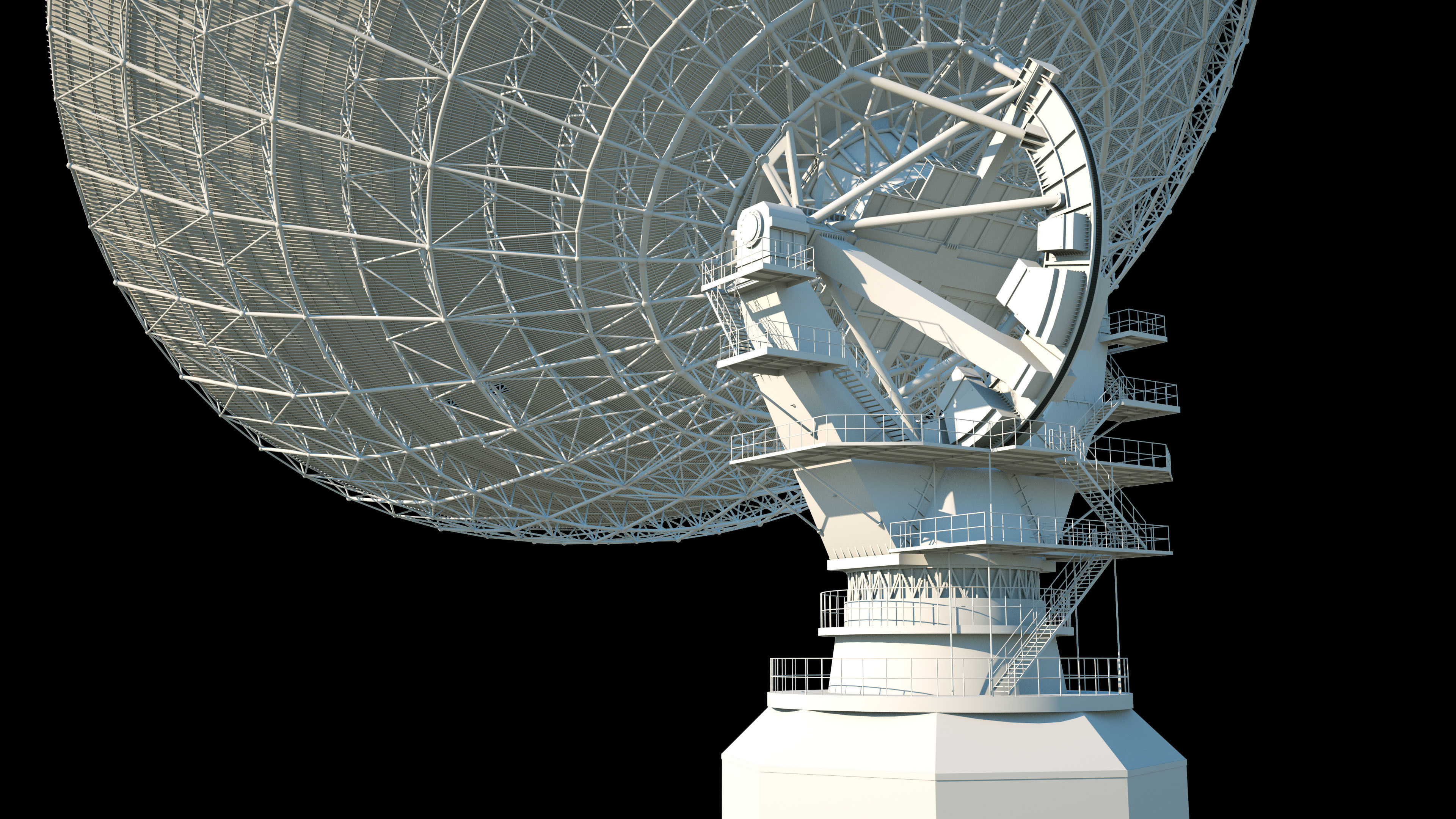Large radio telescope 3D model_8