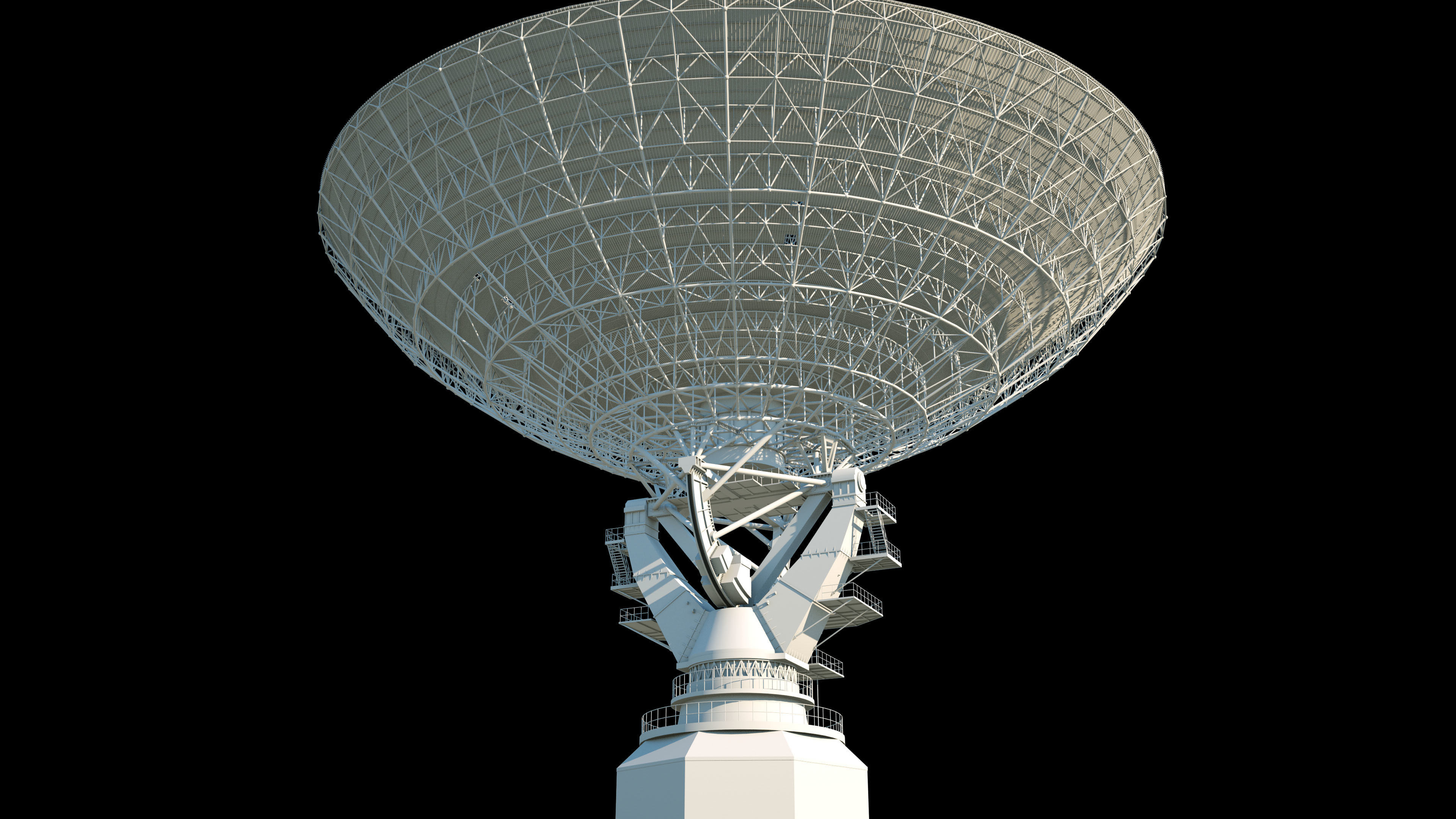 Large radio telescope 3D model_19