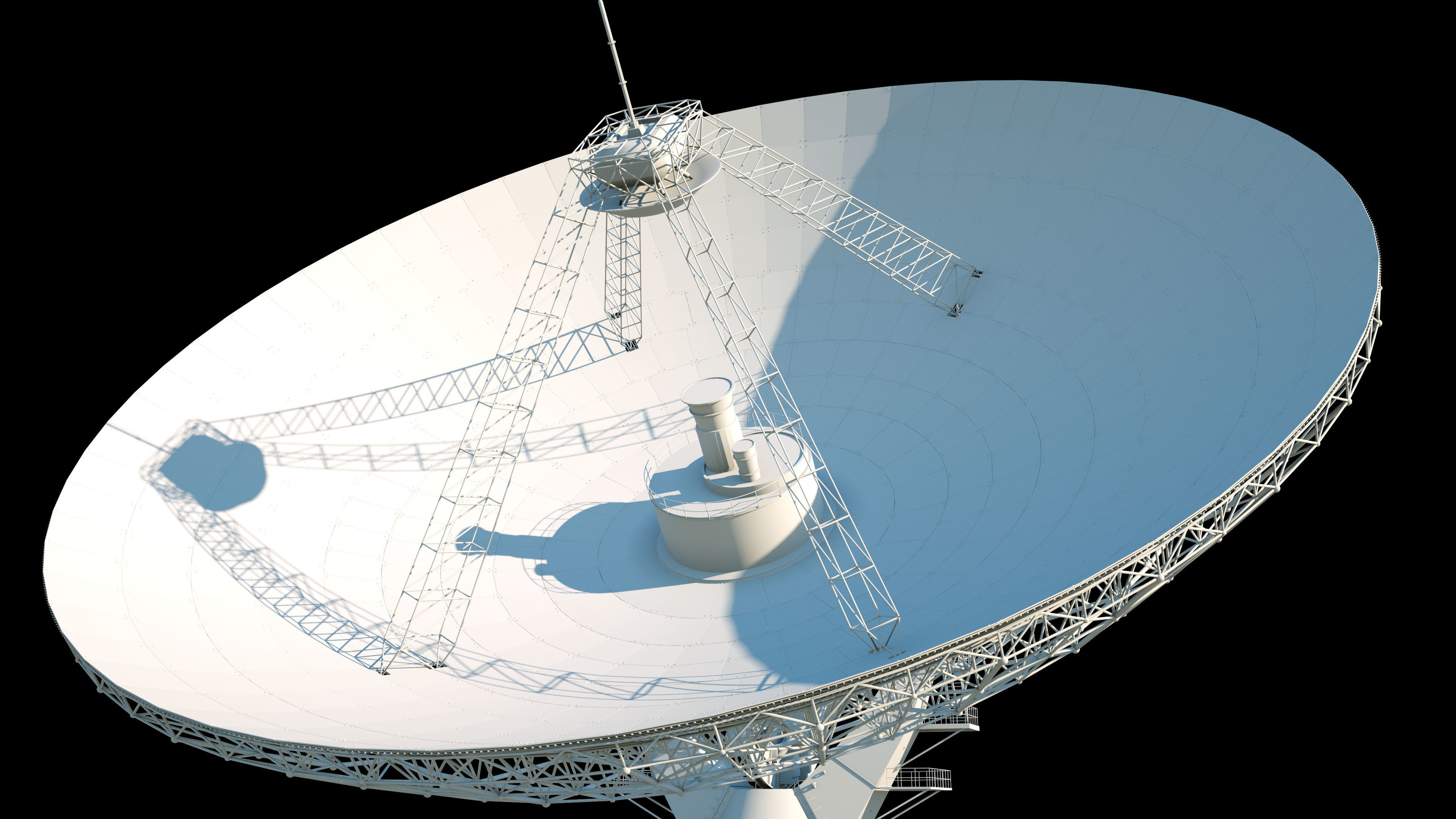 Large radio telescope 3D model_7