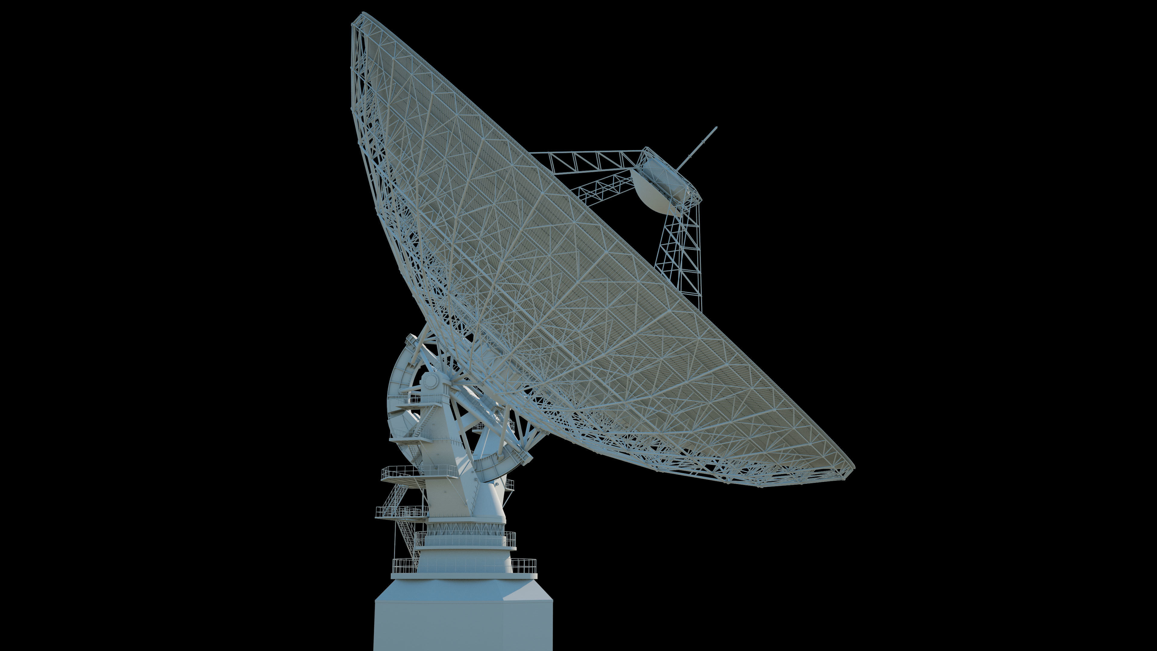 Large radio telescope 3D model_5
