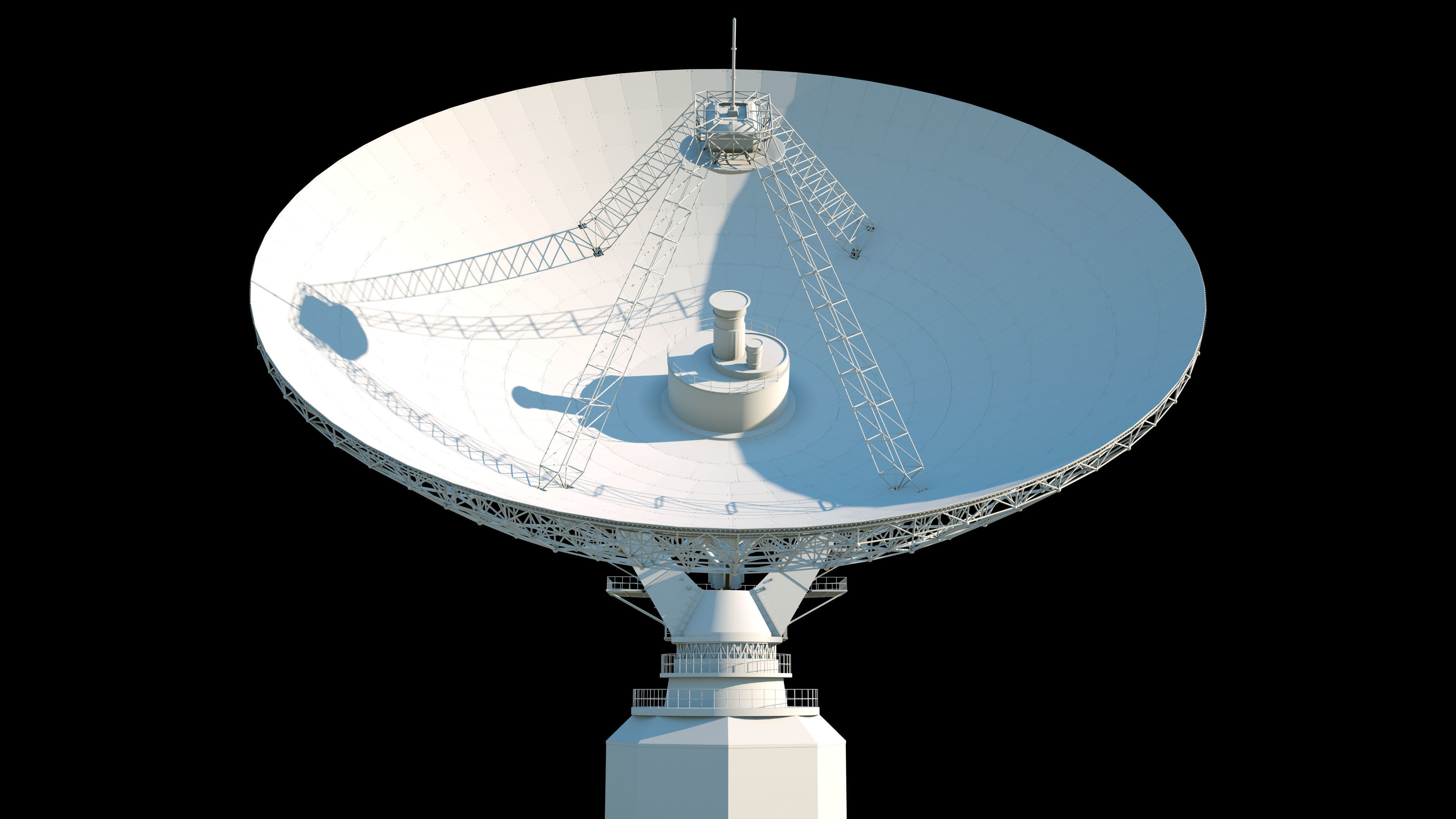 Large radio telescope 3D model_3