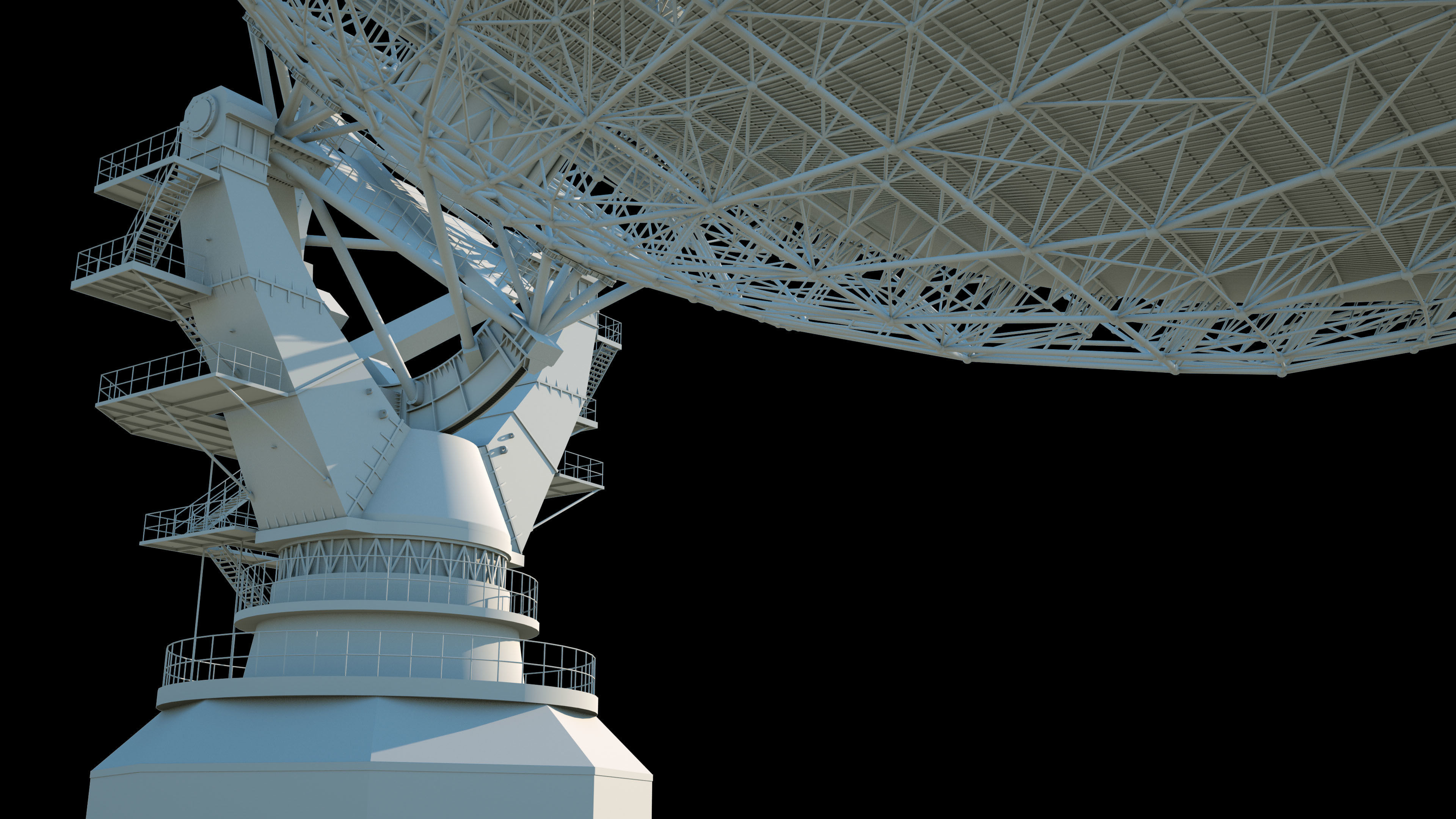 Large radio telescope 3D model_17