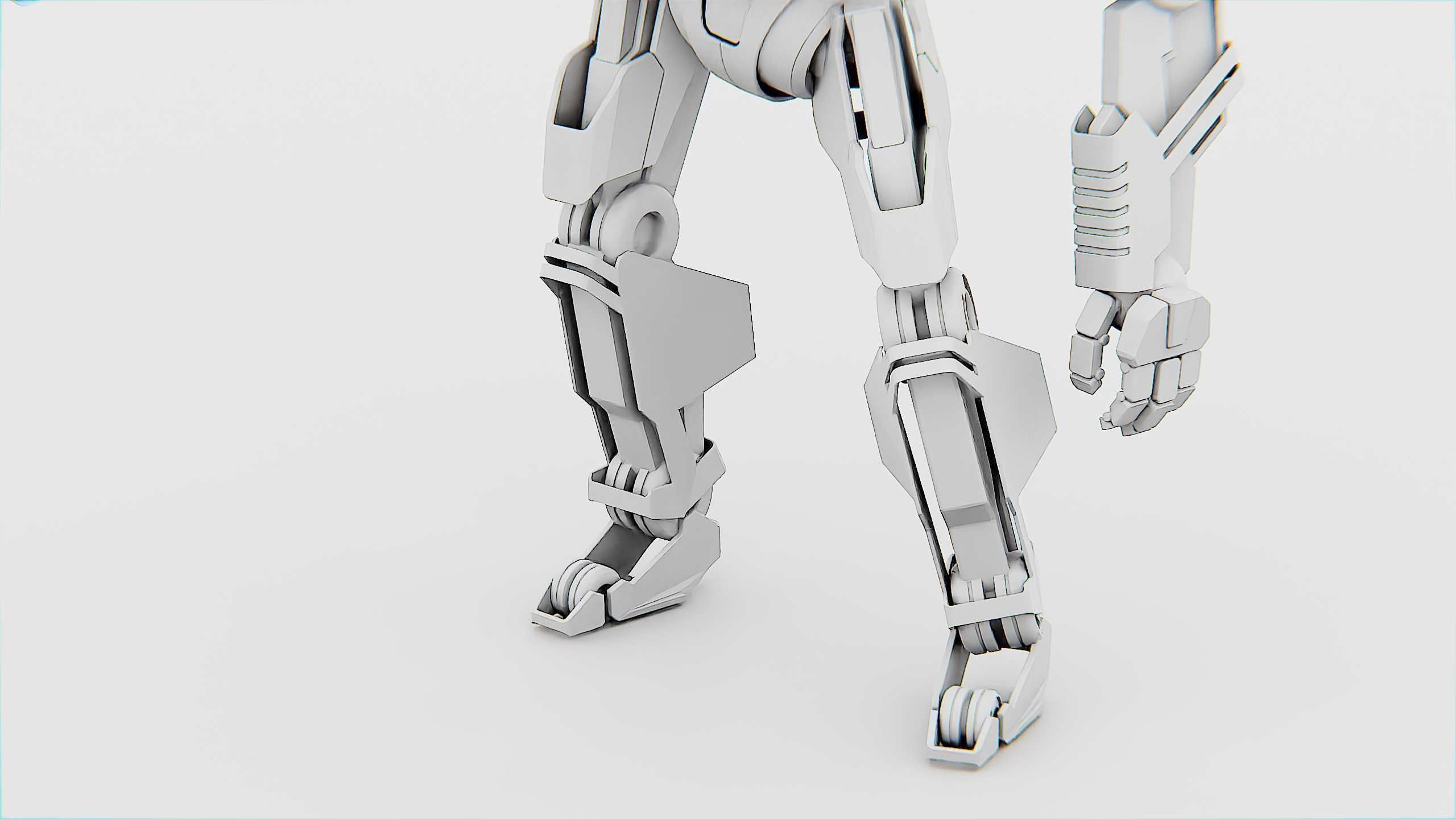 COMBAT DROID PANDA  Rigged for Unreal Engine - Unity - MIXAMO 3D model_35