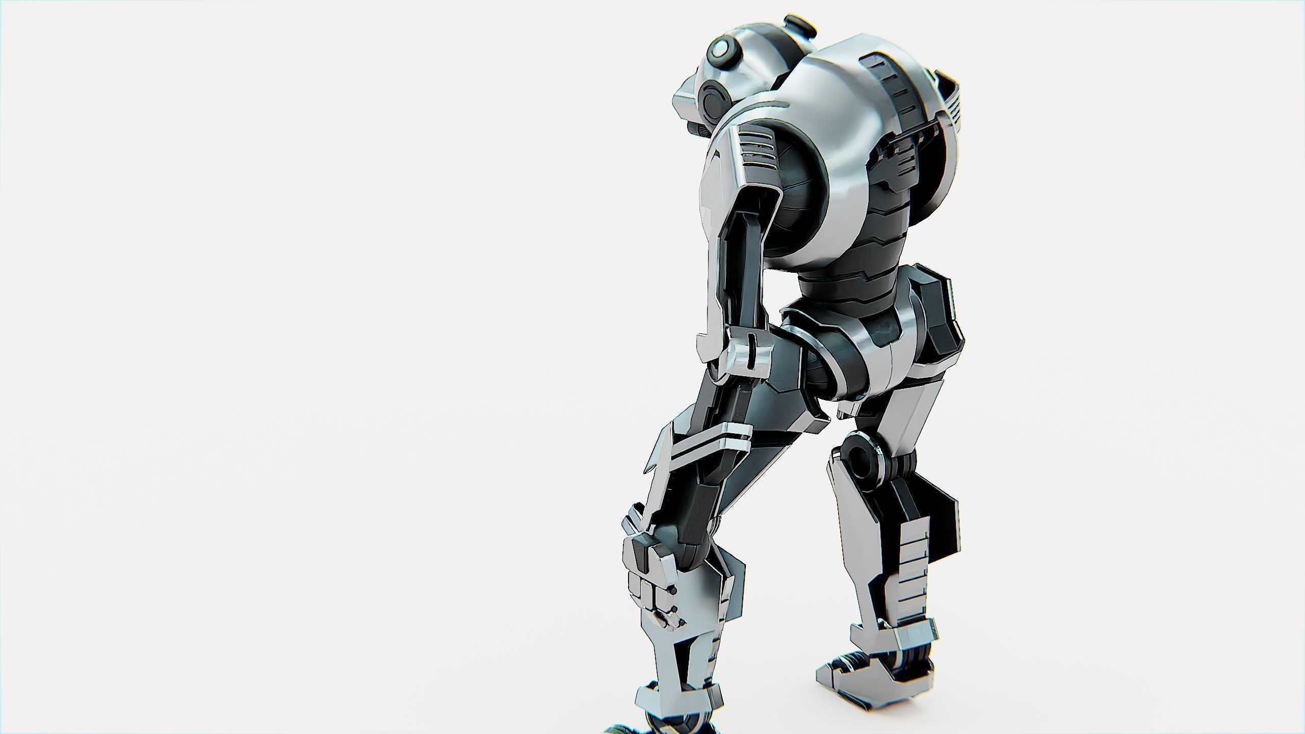 COMBAT DROID PANDA  Rigged for Unreal Engine - Unity - MIXAMO 3D model_16