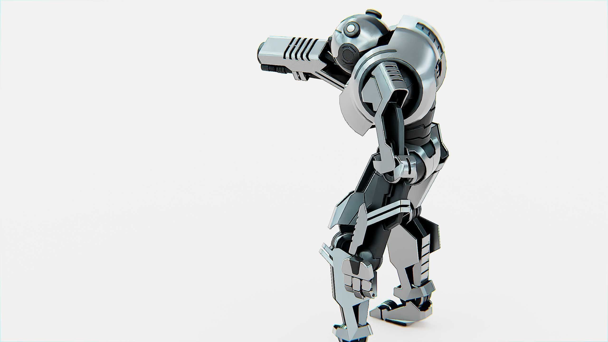 COMBAT DROID PANDA  Rigged for Unreal Engine - Unity - MIXAMO 3D model_15