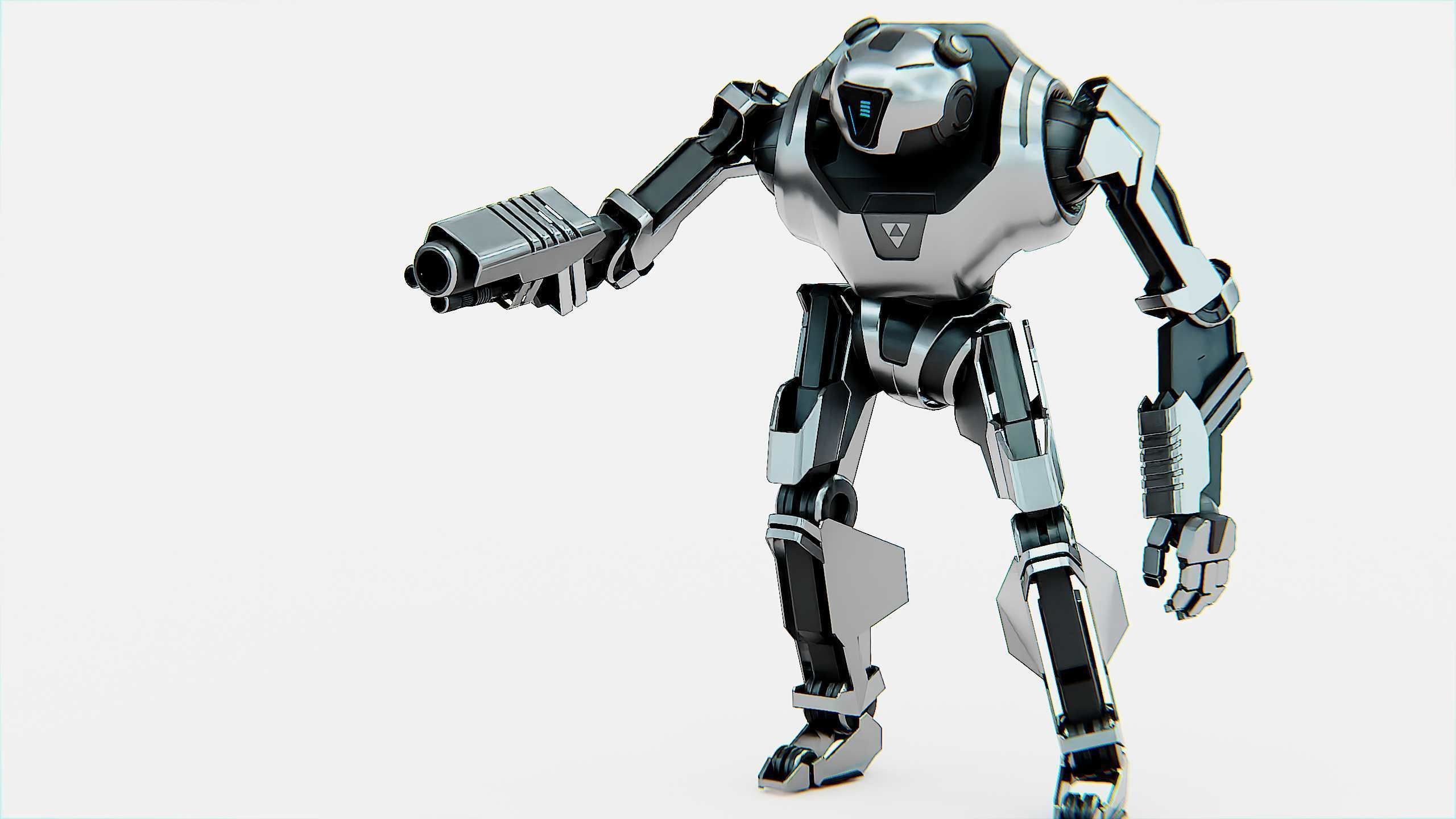 COMBAT DROID PANDA  Rigged for Unreal Engine - Unity - MIXAMO 3D model_8