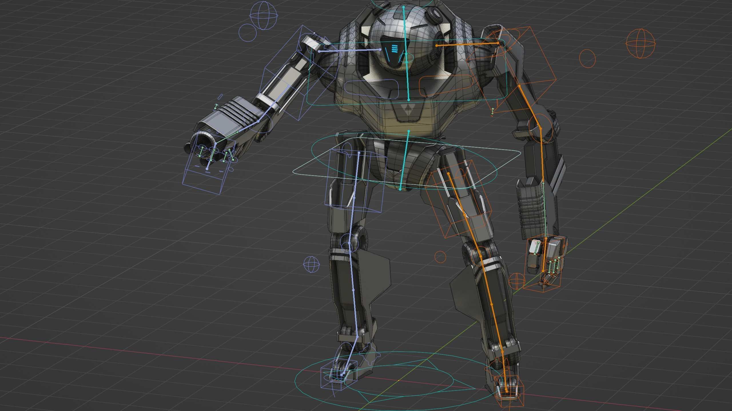 COMBAT DROID PANDA  Rigged for Unreal Engine - Unity - MIXAMO 3D model_37