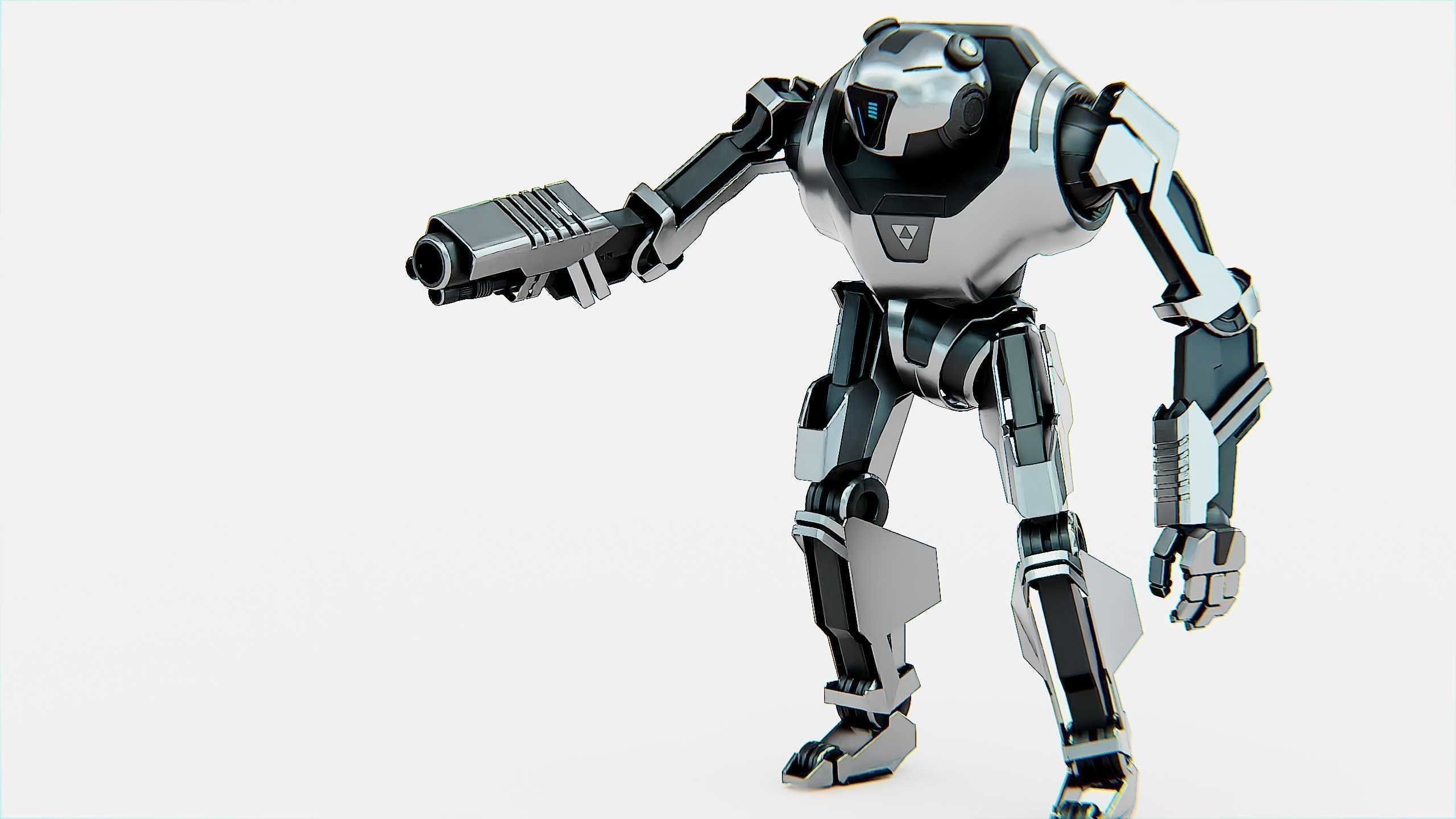 COMBAT DROID PANDA  Rigged for Unreal Engine - Unity - MIXAMO 3D model_9