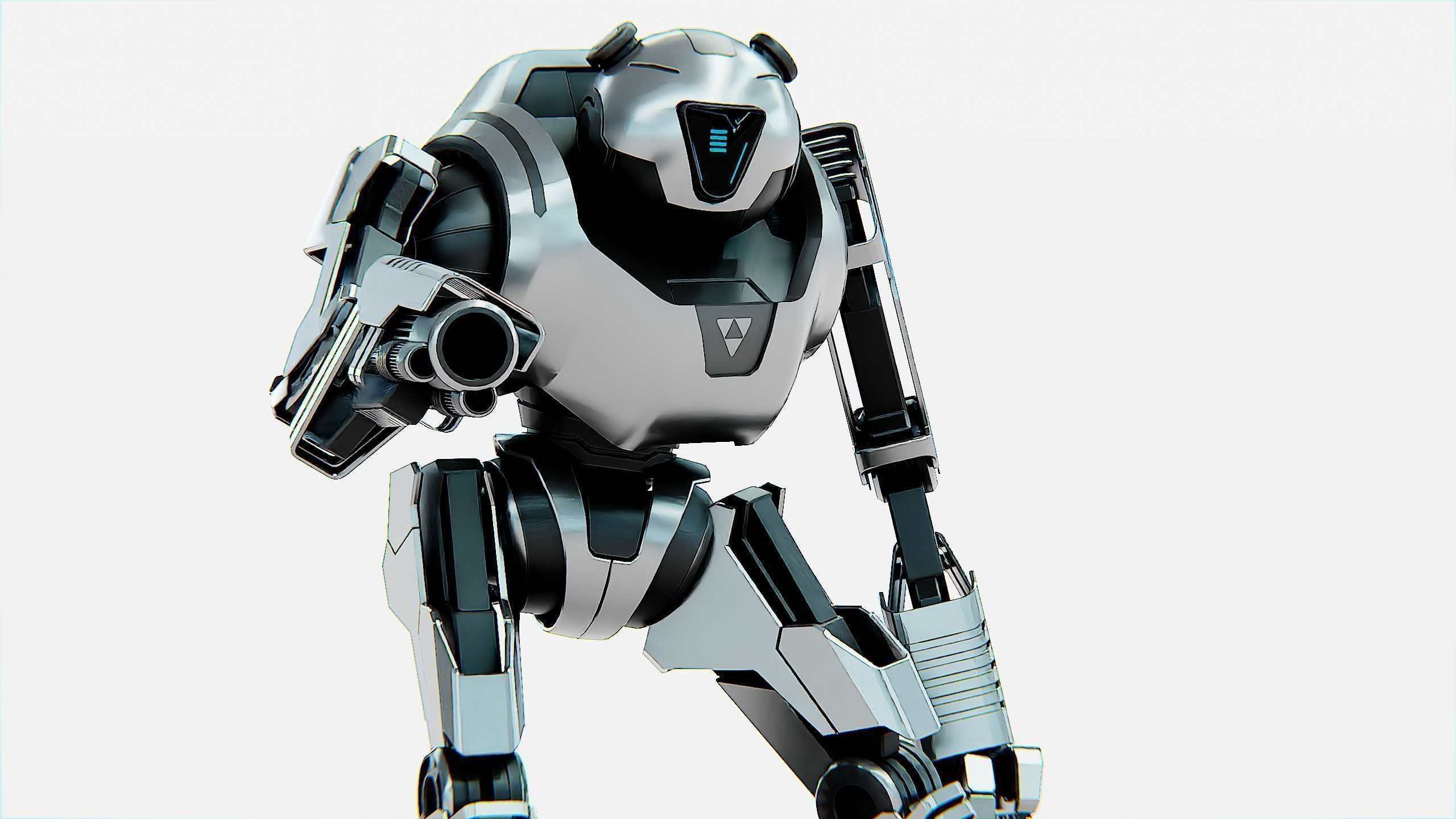 COMBAT DROID PANDA  Rigged for Unreal Engine - Unity - MIXAMO 3D model_26