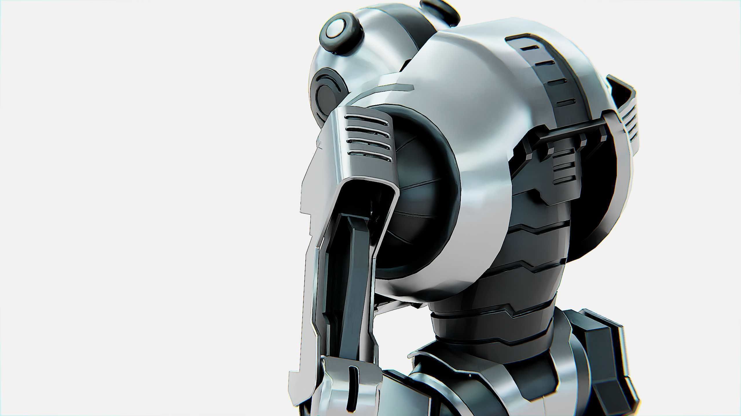 COMBAT DROID PANDA  Rigged for Unreal Engine - Unity - MIXAMO 3D model_28