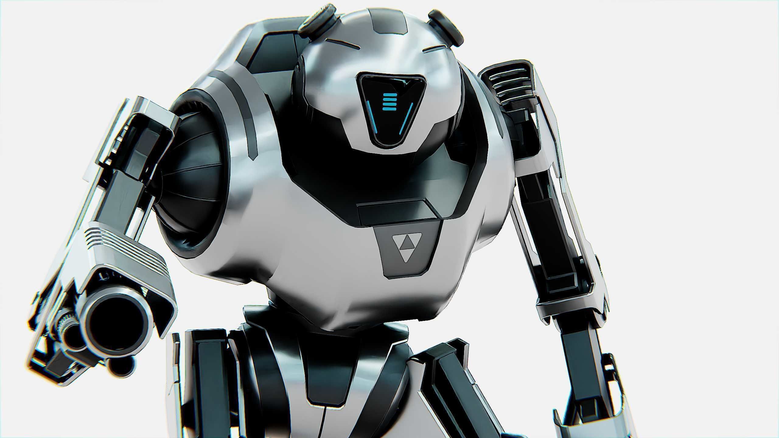 COMBAT DROID PANDA  Rigged for Unreal Engine - Unity - MIXAMO 3D model_27