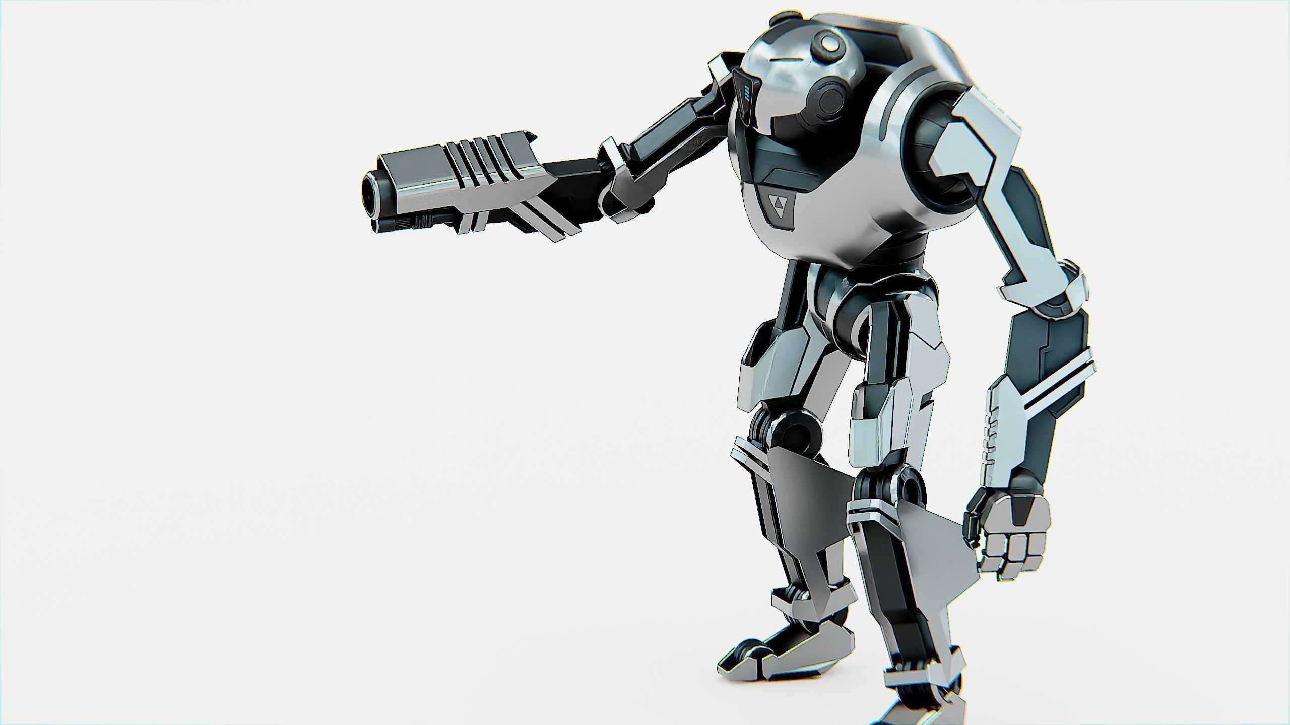 COMBAT DROID PANDA  Rigged for Unreal Engine - Unity - MIXAMO 3D model_11