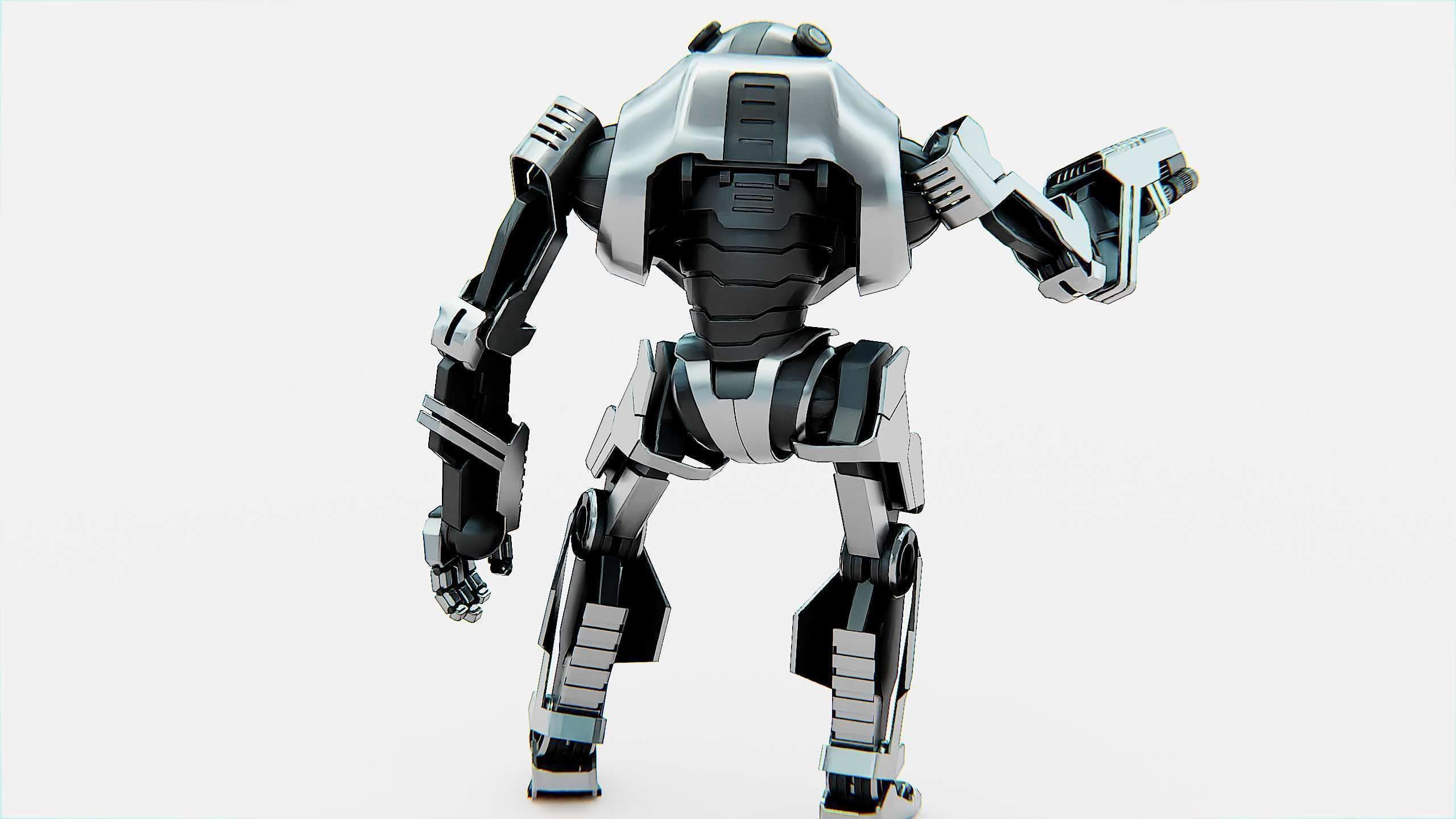 COMBAT DROID PANDA  Rigged for Unreal Engine - Unity - MIXAMO 3D model_21