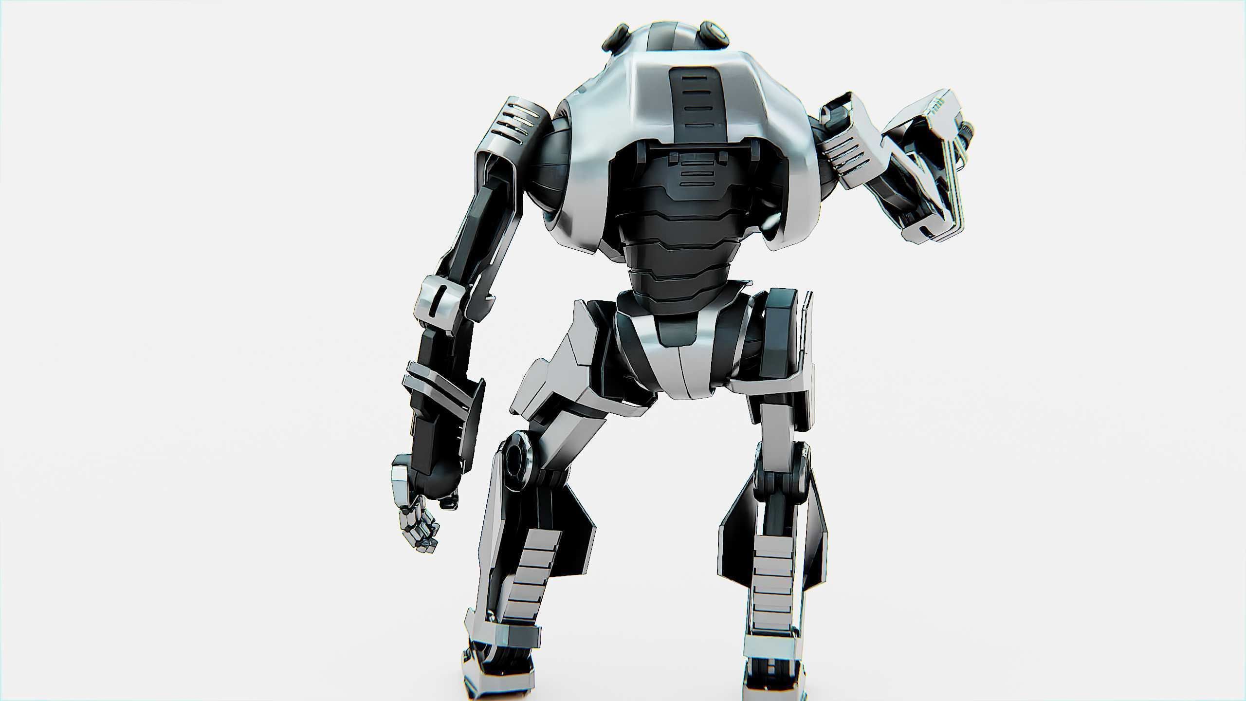 COMBAT DROID PANDA  Rigged for Unreal Engine - Unity - MIXAMO 3D model_20