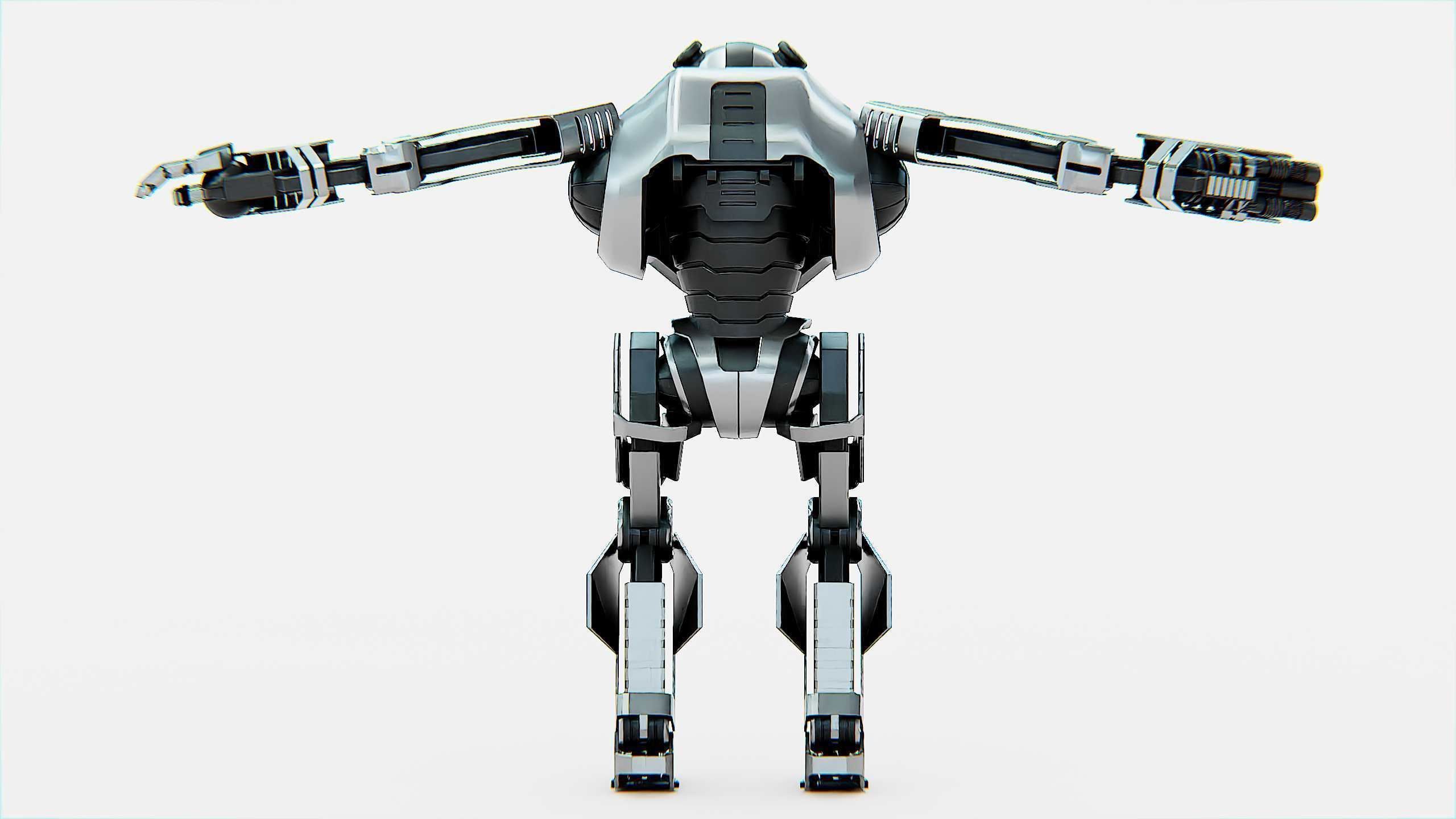 COMBAT DROID PANDA  Rigged for Unreal Engine - Unity - MIXAMO 3D model_31