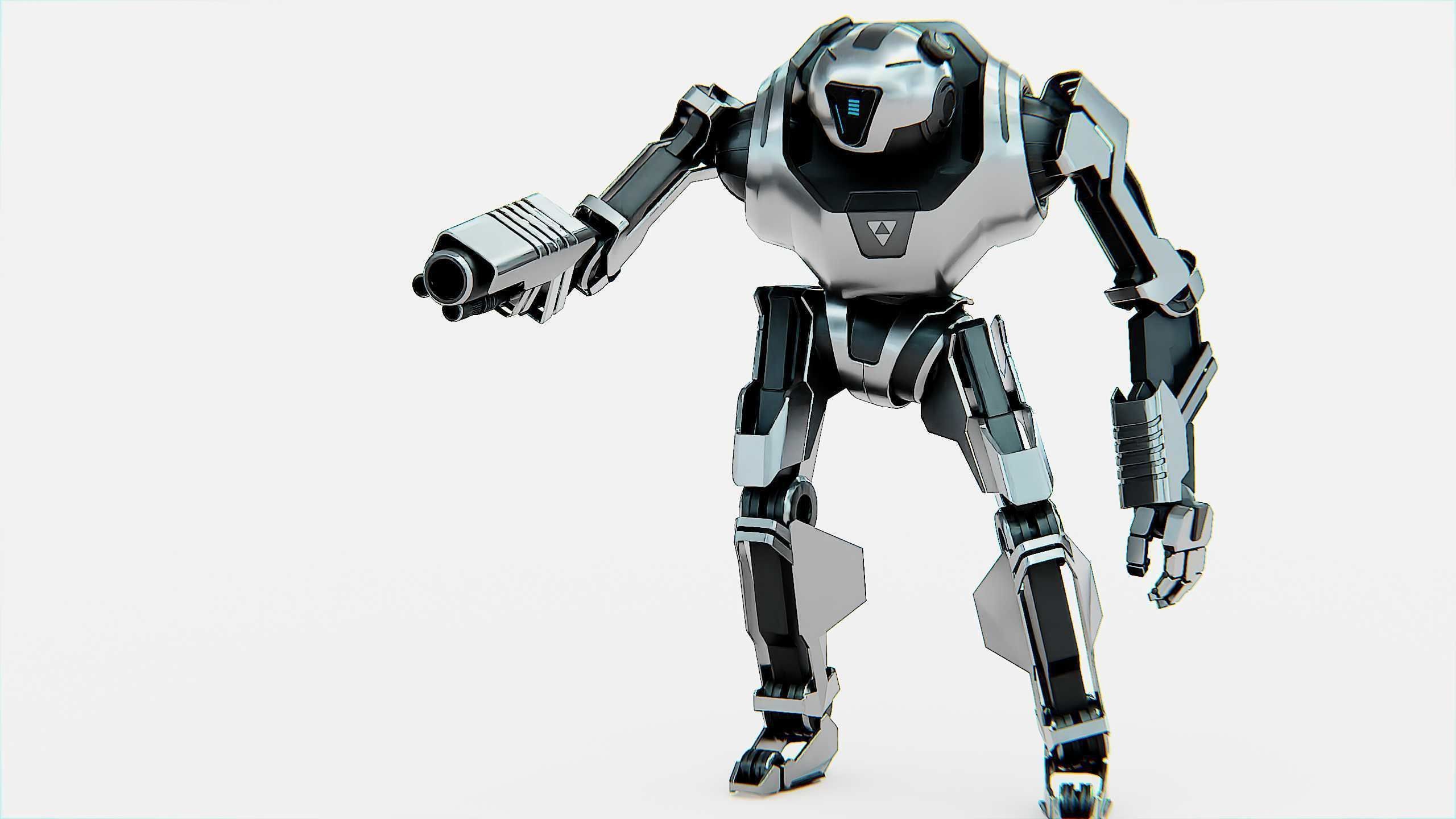 COMBAT DROID PANDA  Rigged for Unreal Engine - Unity - MIXAMO 3D model_7