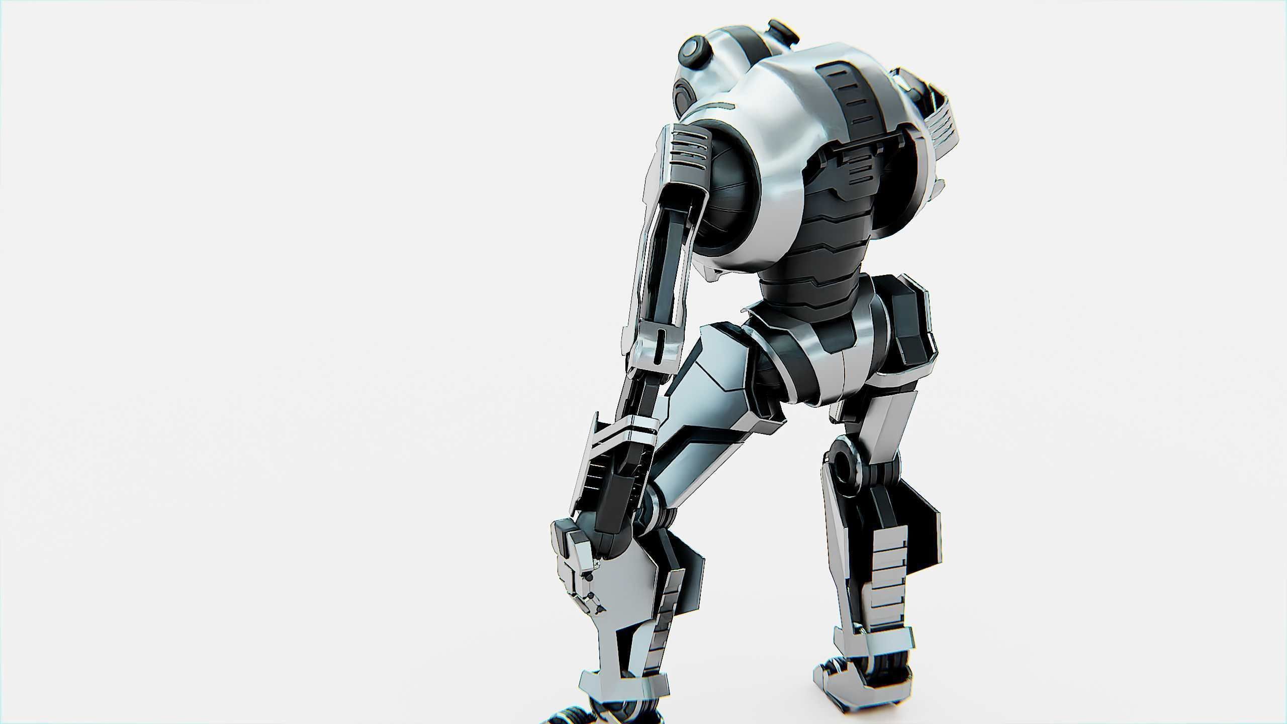 COMBAT DROID PANDA  Rigged for Unreal Engine - Unity - MIXAMO 3D model_17