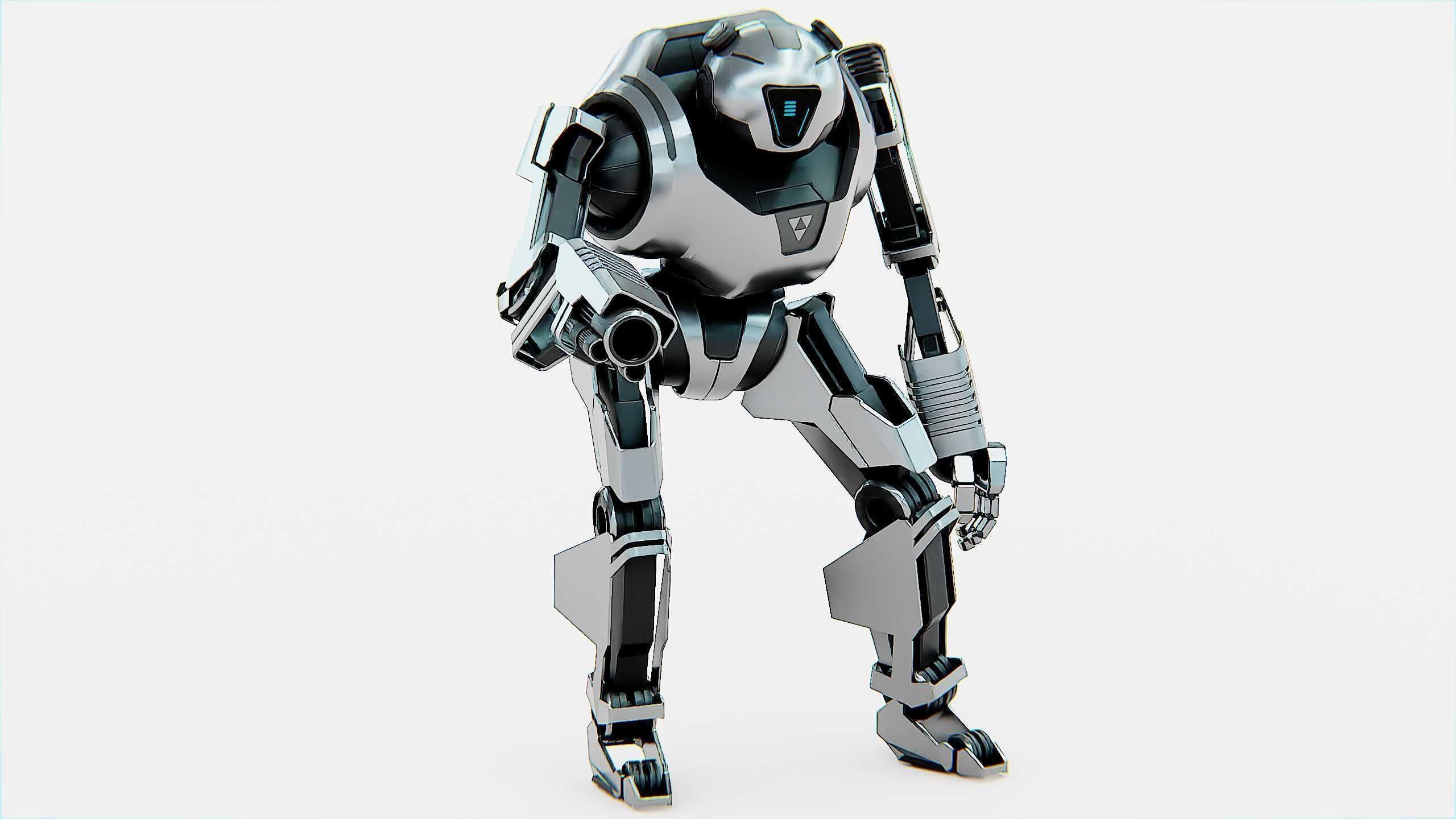 COMBAT DROID PANDA  Rigged for Unreal Engine - Unity - MIXAMO 3D model_4