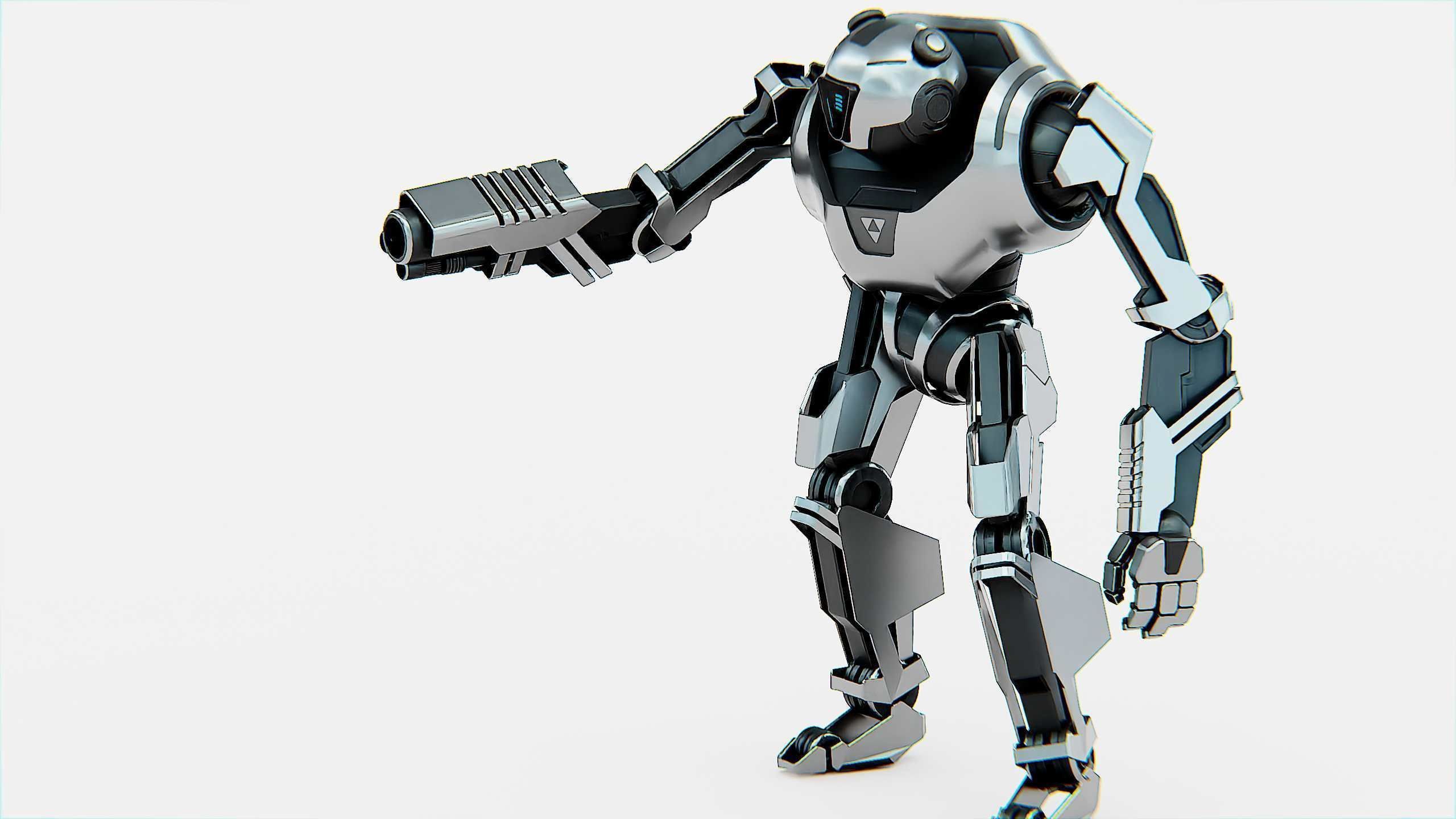 COMBAT DROID PANDA  Rigged for Unreal Engine - Unity - MIXAMO 3D model_10