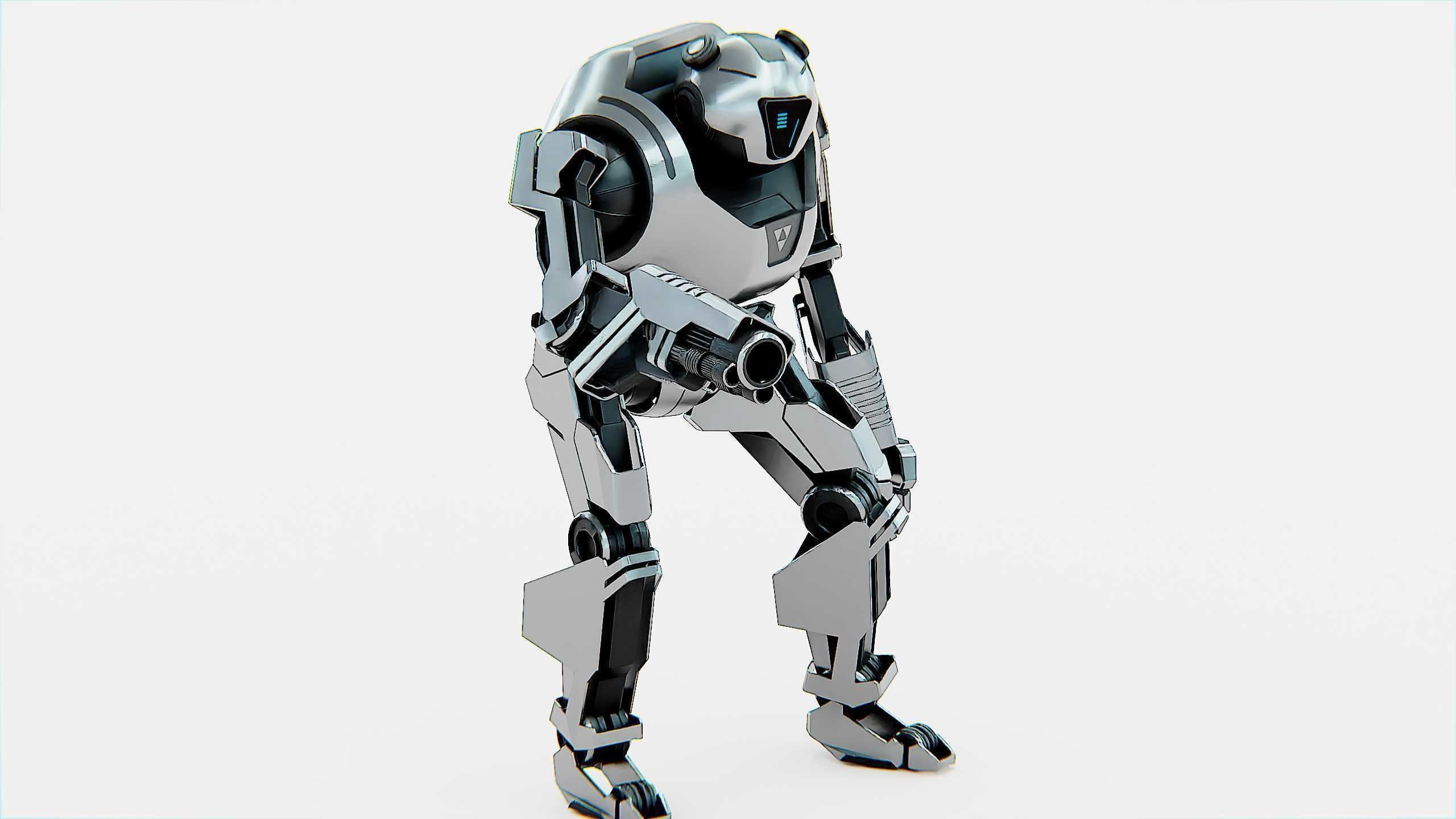 COMBAT DROID PANDA  Rigged for Unreal Engine - Unity - MIXAMO 3D model_2