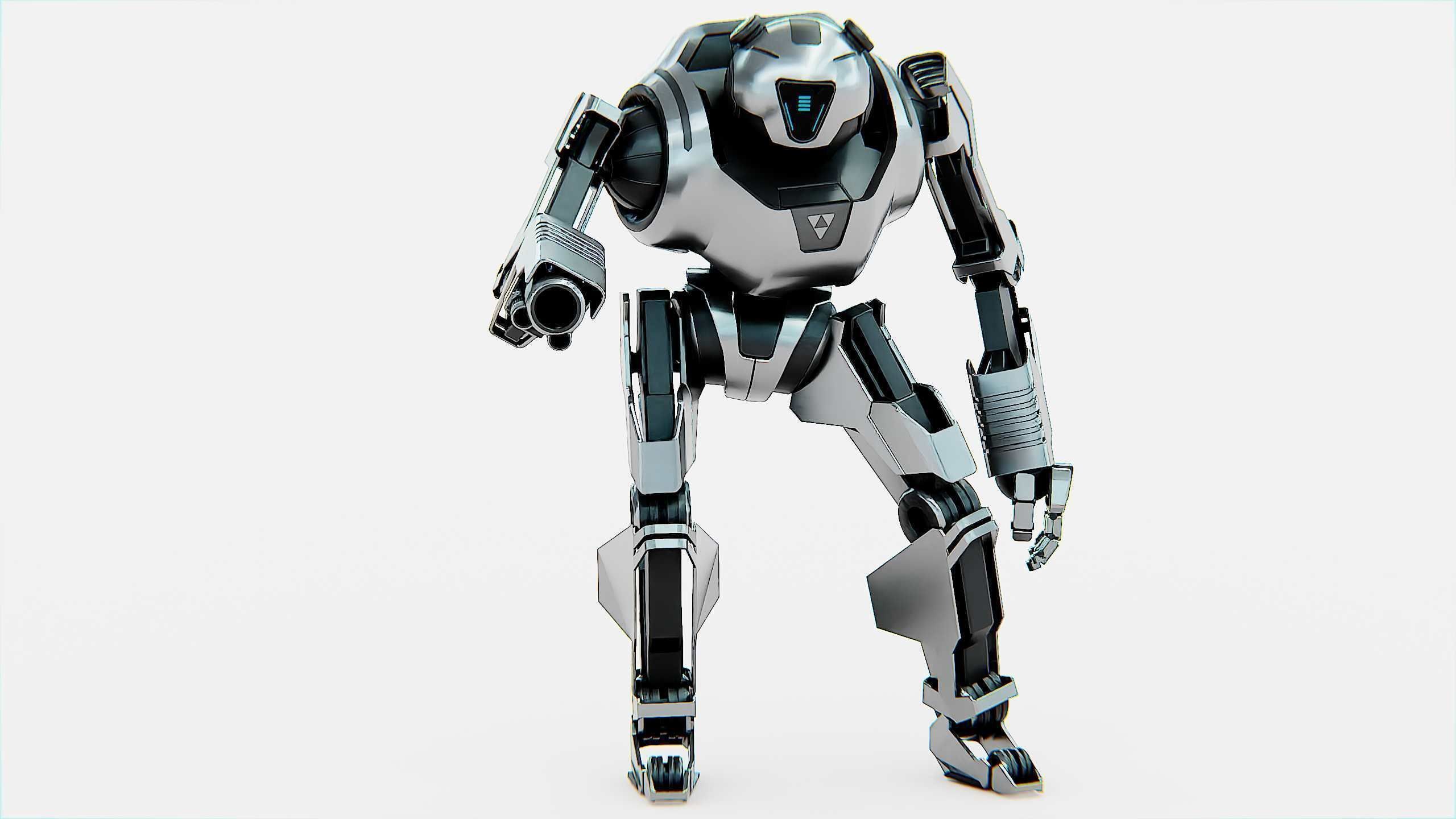 COMBAT DROID PANDA  Rigged for Unreal Engine - Unity - MIXAMO 3D model_5