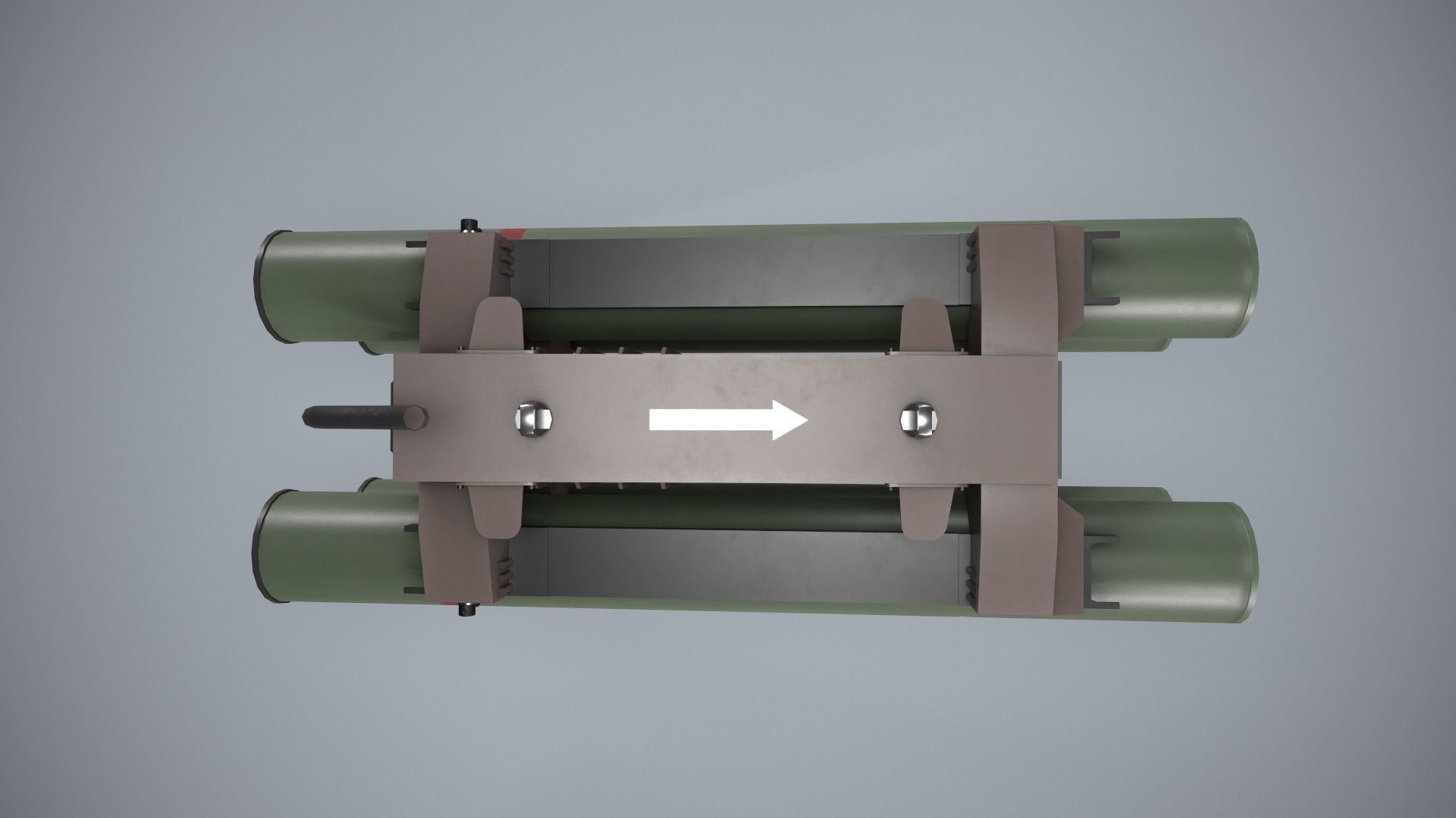 Launcher Spike ER With Missile Low-poly 3D model_11