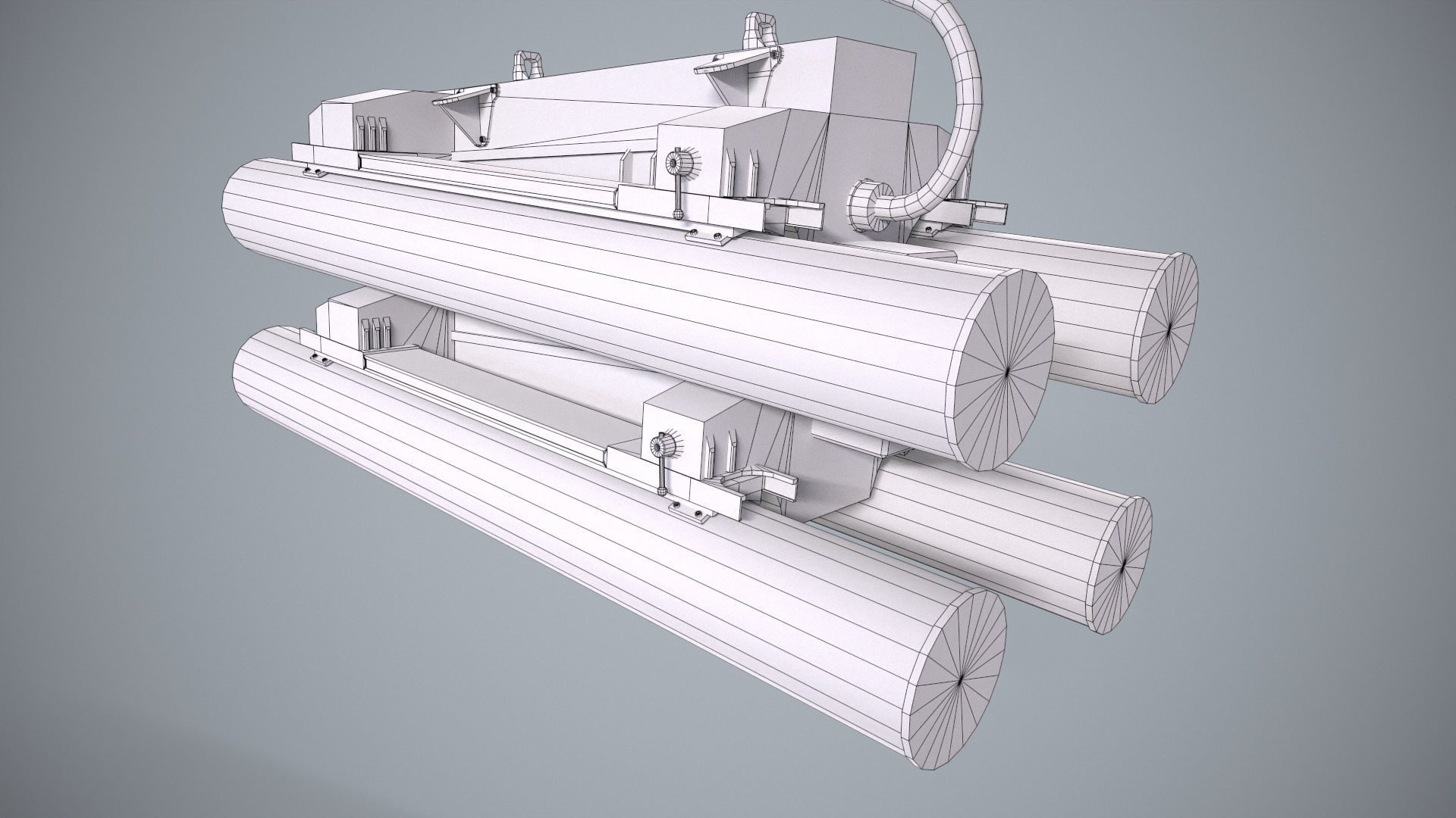 Launcher Spike ER With Missile Low-poly 3D model_13