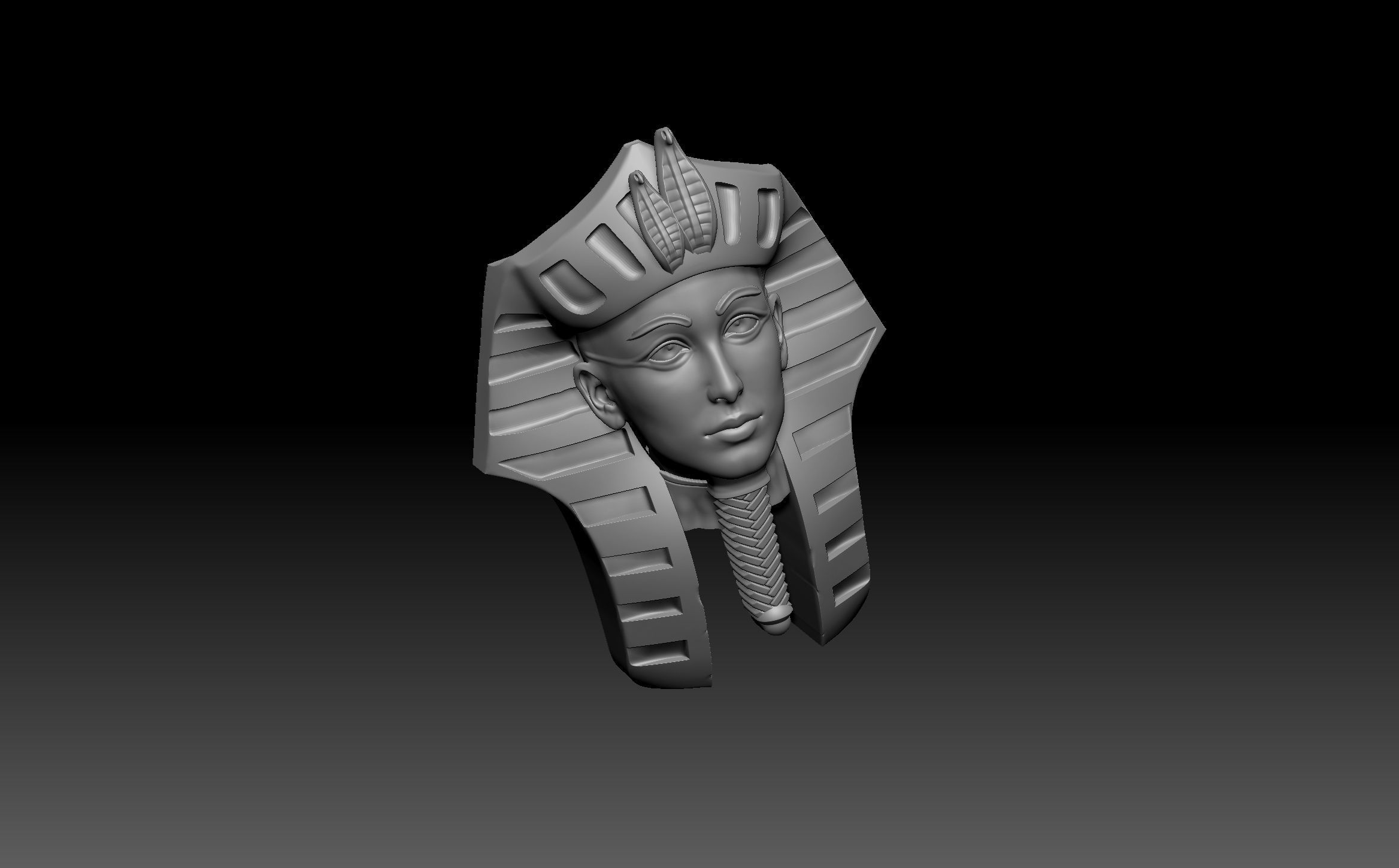 pharaoh king tut pendent 2 3D print model 3D print model_4