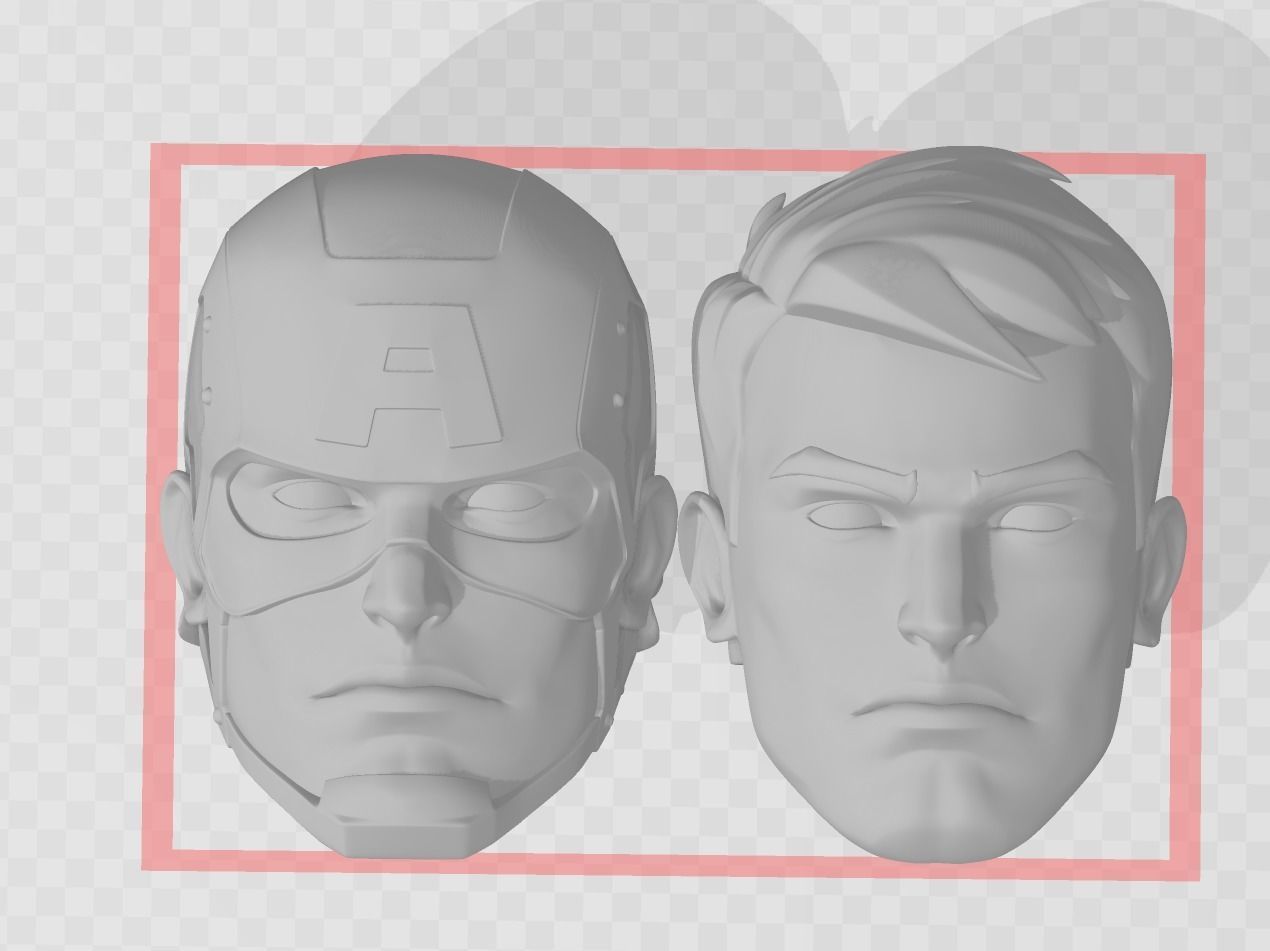 CAPTAIN AMERICA STEVE ROGERS HEAD SCULPT 3D print model_7