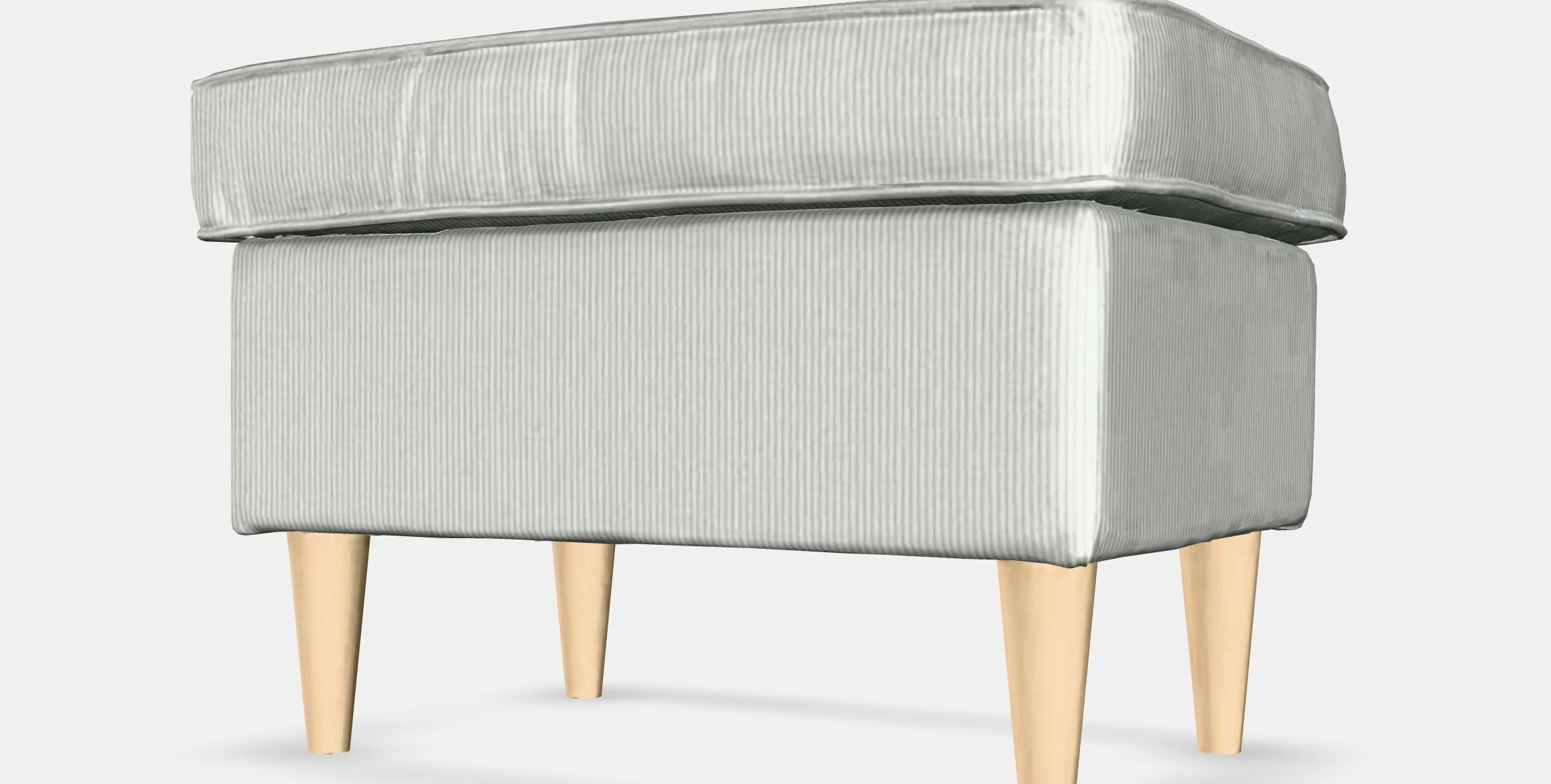 STRANDMON Footstool Low-poly 3D model_11