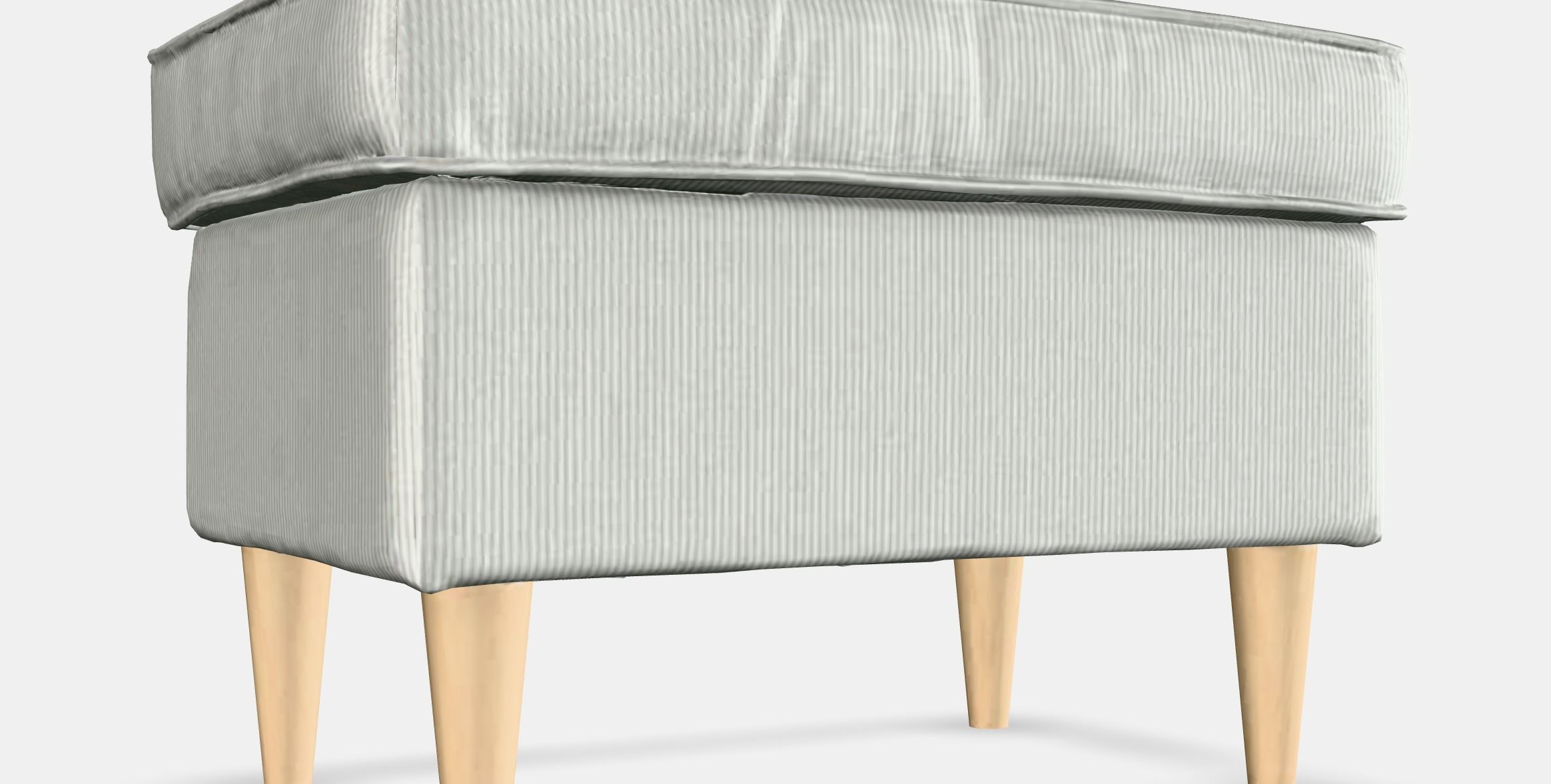 STRANDMON Footstool Low-poly 3D model_2