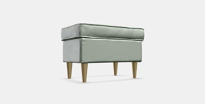 STRANDMON Footstool Low-poly 3D model