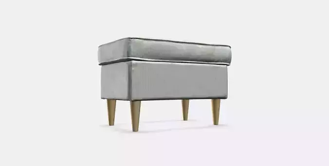 STRANDMON Footstool Low-poly 3D model