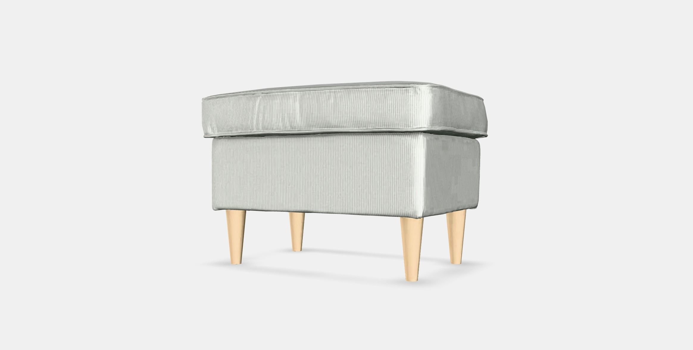 STRANDMON Footstool Low-poly 3D model_3