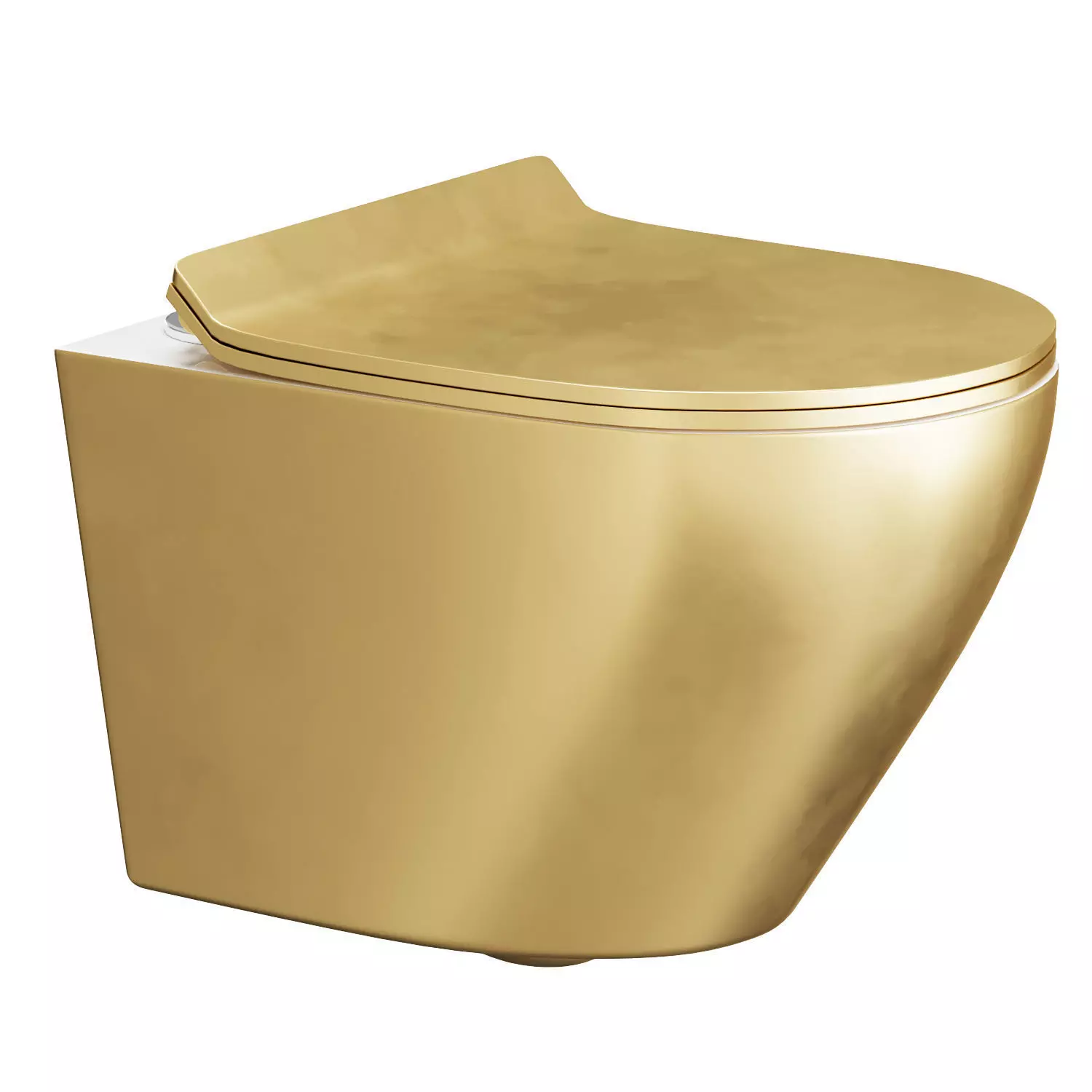 Luxury Round Wall-Mount Toilet 3D model
