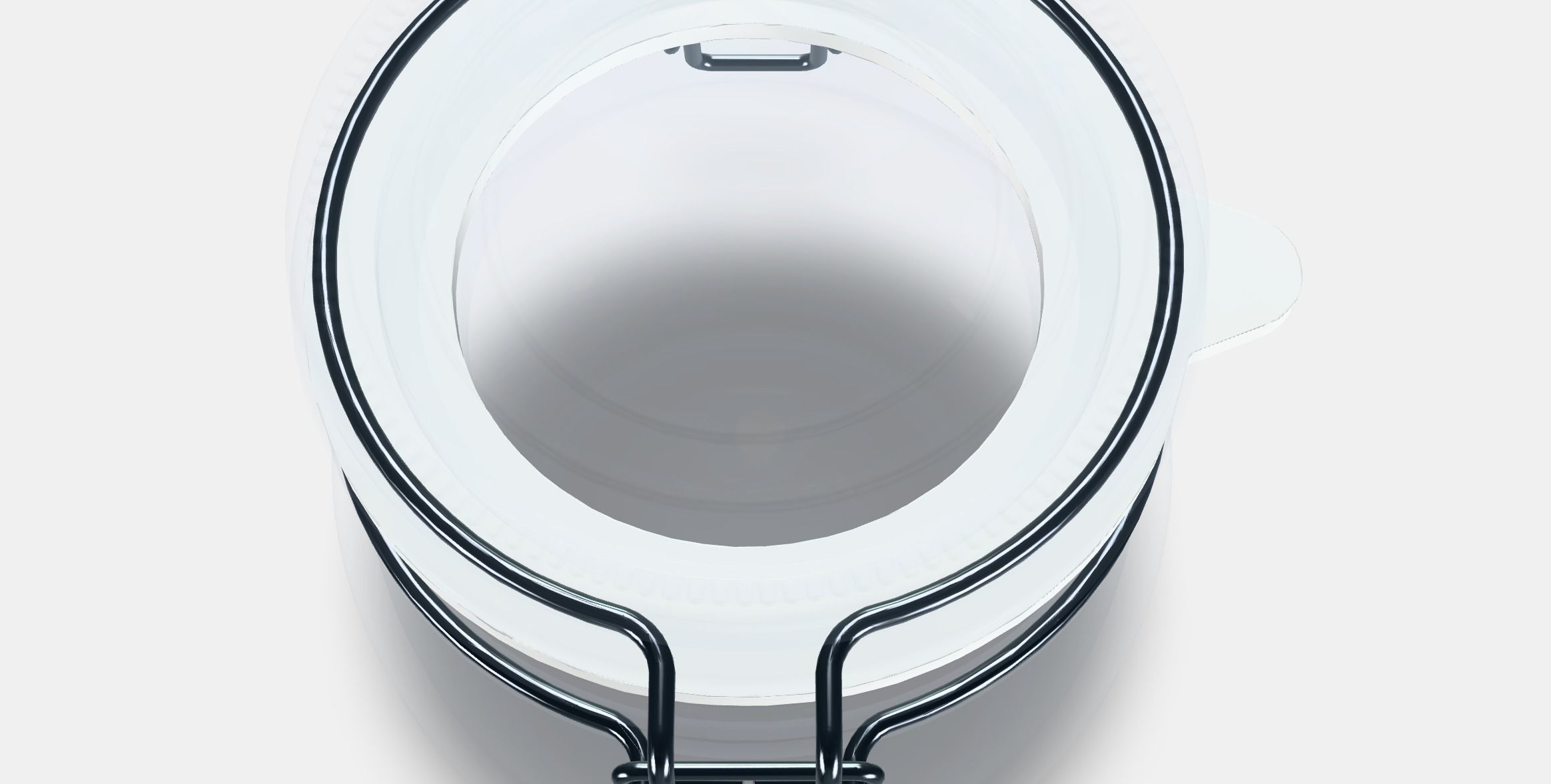 KORKEN Jar with lid Low-poly 3D model_7