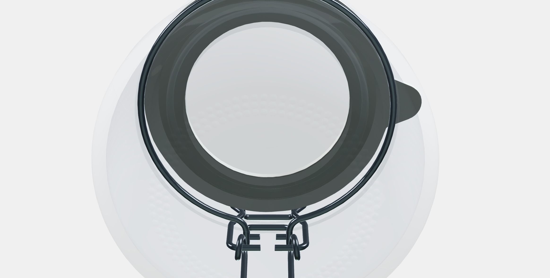 KORKEN Jar with lid Low-poly 3D model_6